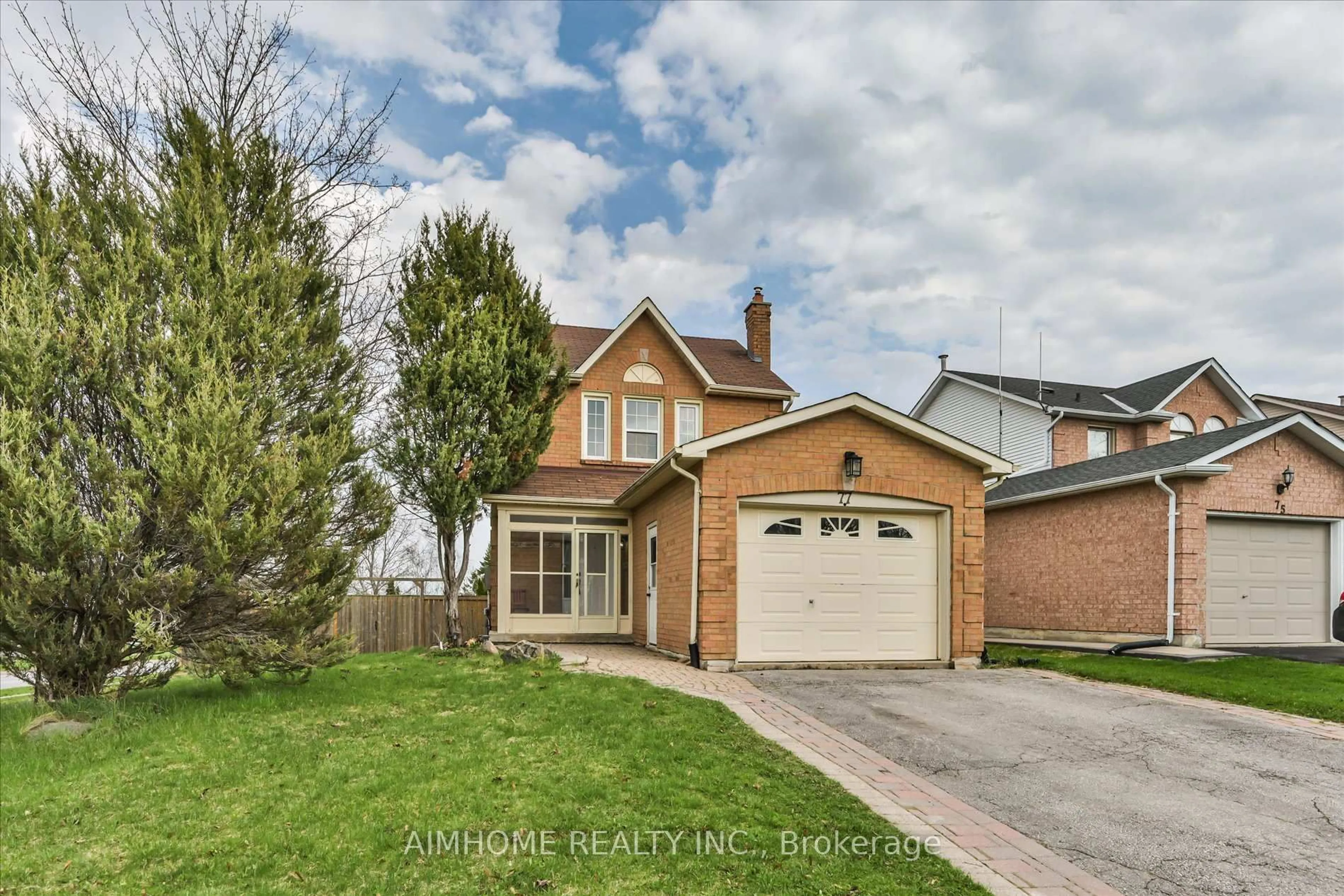 Home with brick exterior material, street for 77 Natanya Blvd, Georgina Ontario L4P 3P7