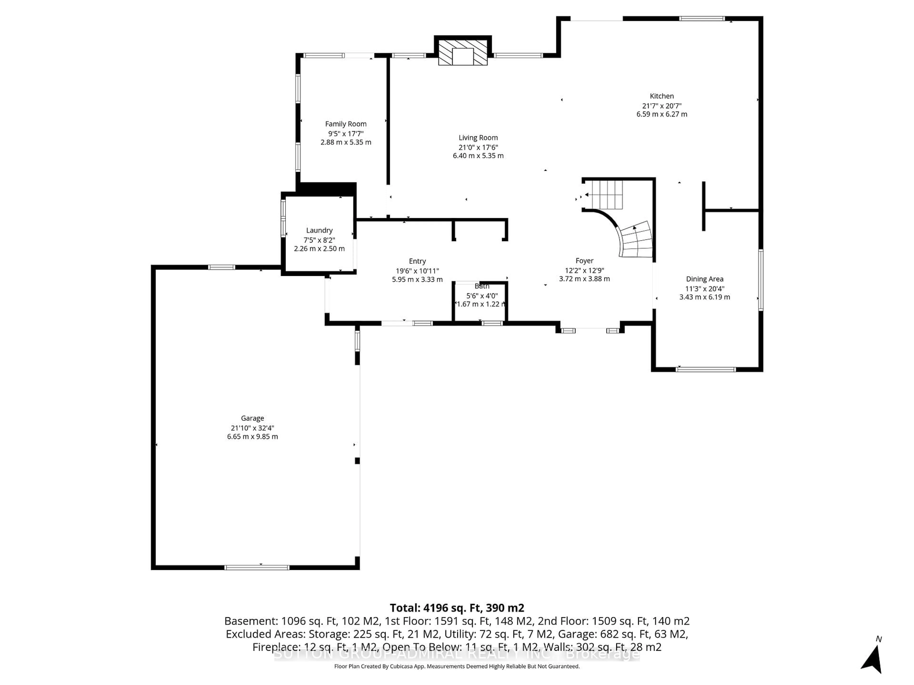 Floor plan for 517 Aintree Dr, Whitchurch-Stouffville Ontario L4A 7H6