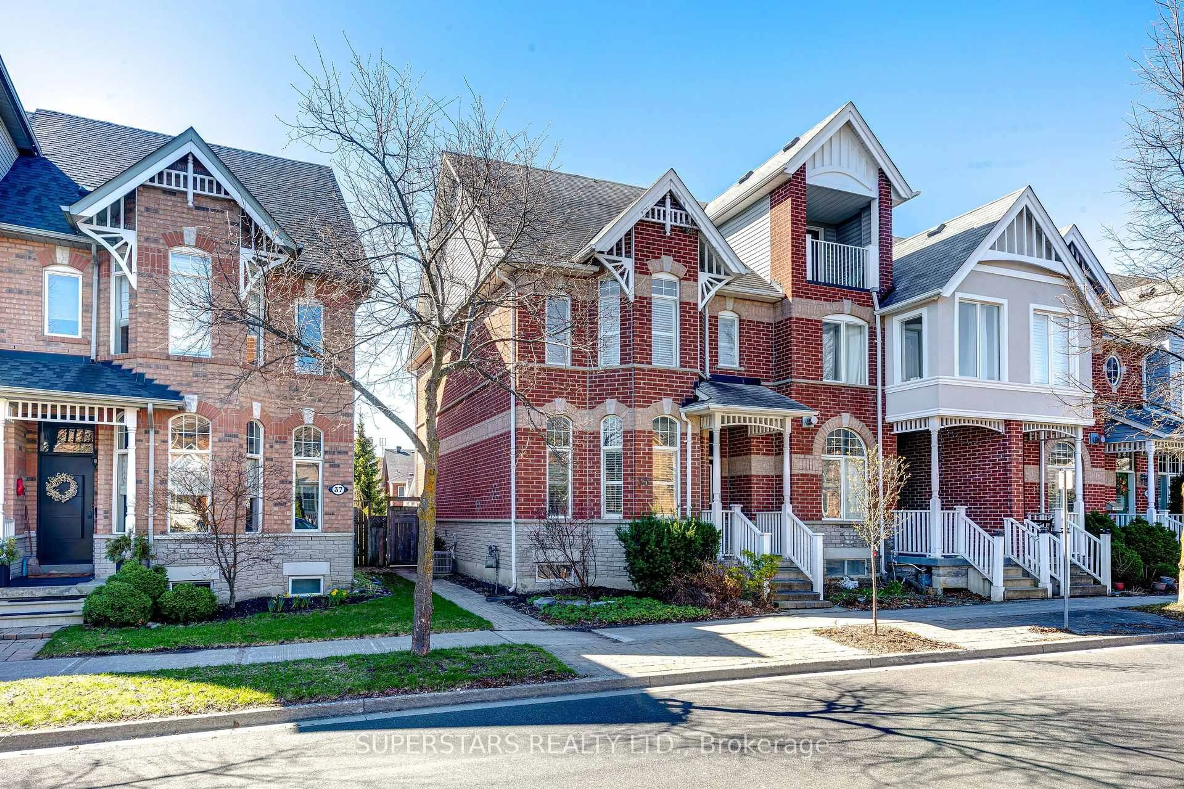 Home with brick exterior material, street for 35 Cornell Park Ave, Markham Ontario L6B 1B5