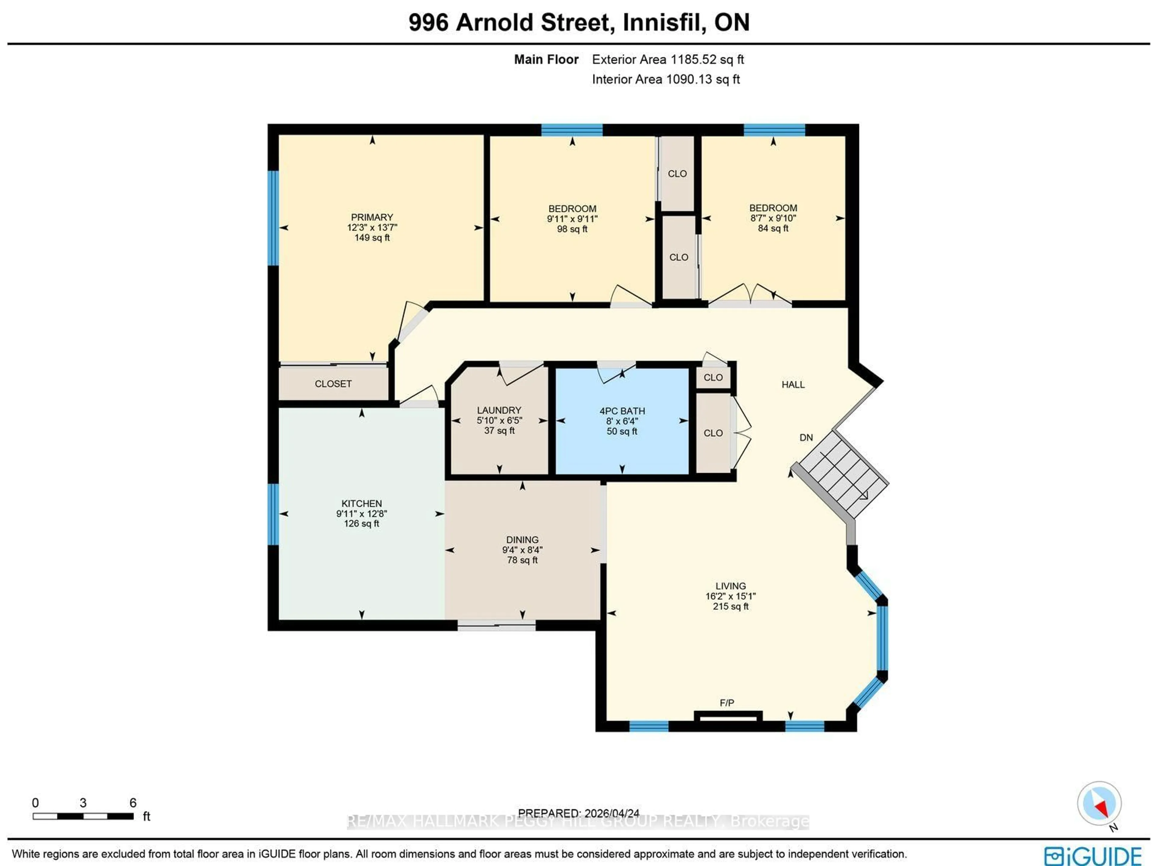 Floor plan for 996 Arnold St, Innisfil Ontario L0L 1W0