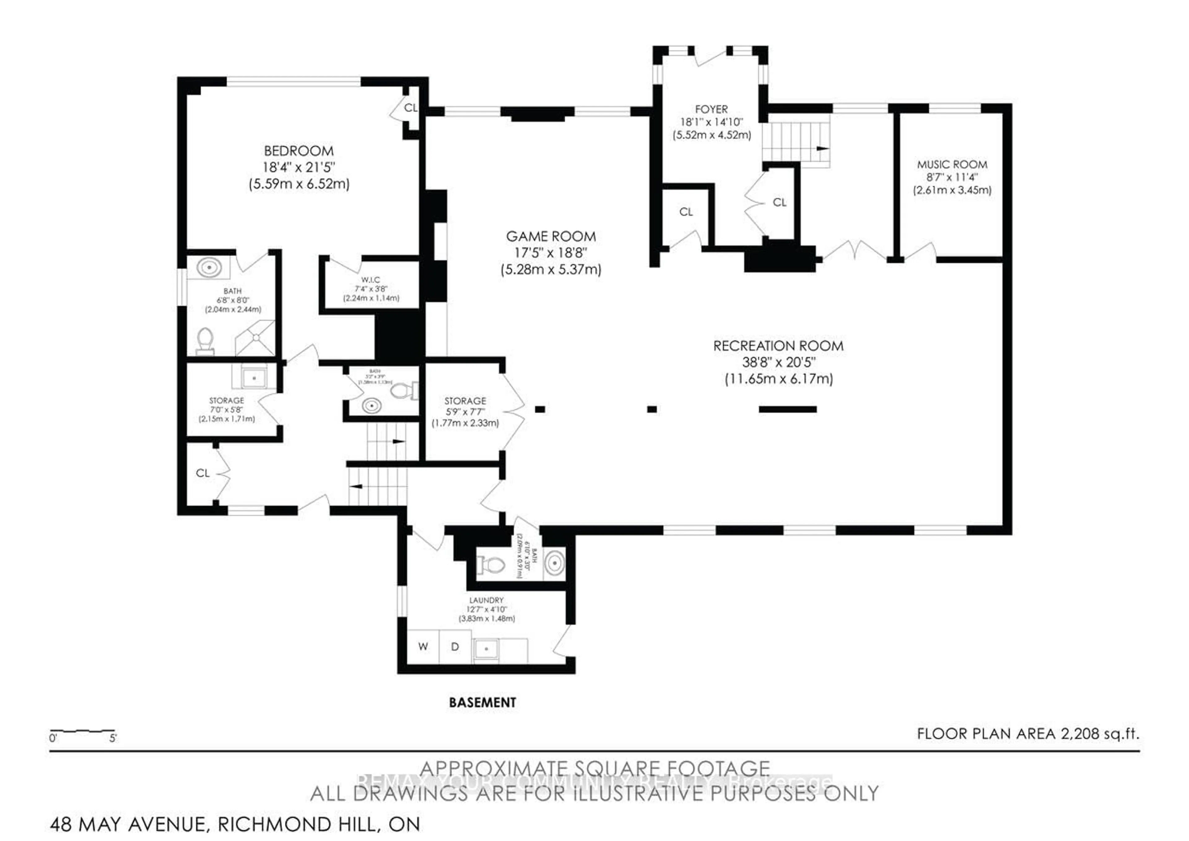 Floor plan for 48 May Ave, Richmond Hill Ontario L4C 3S6