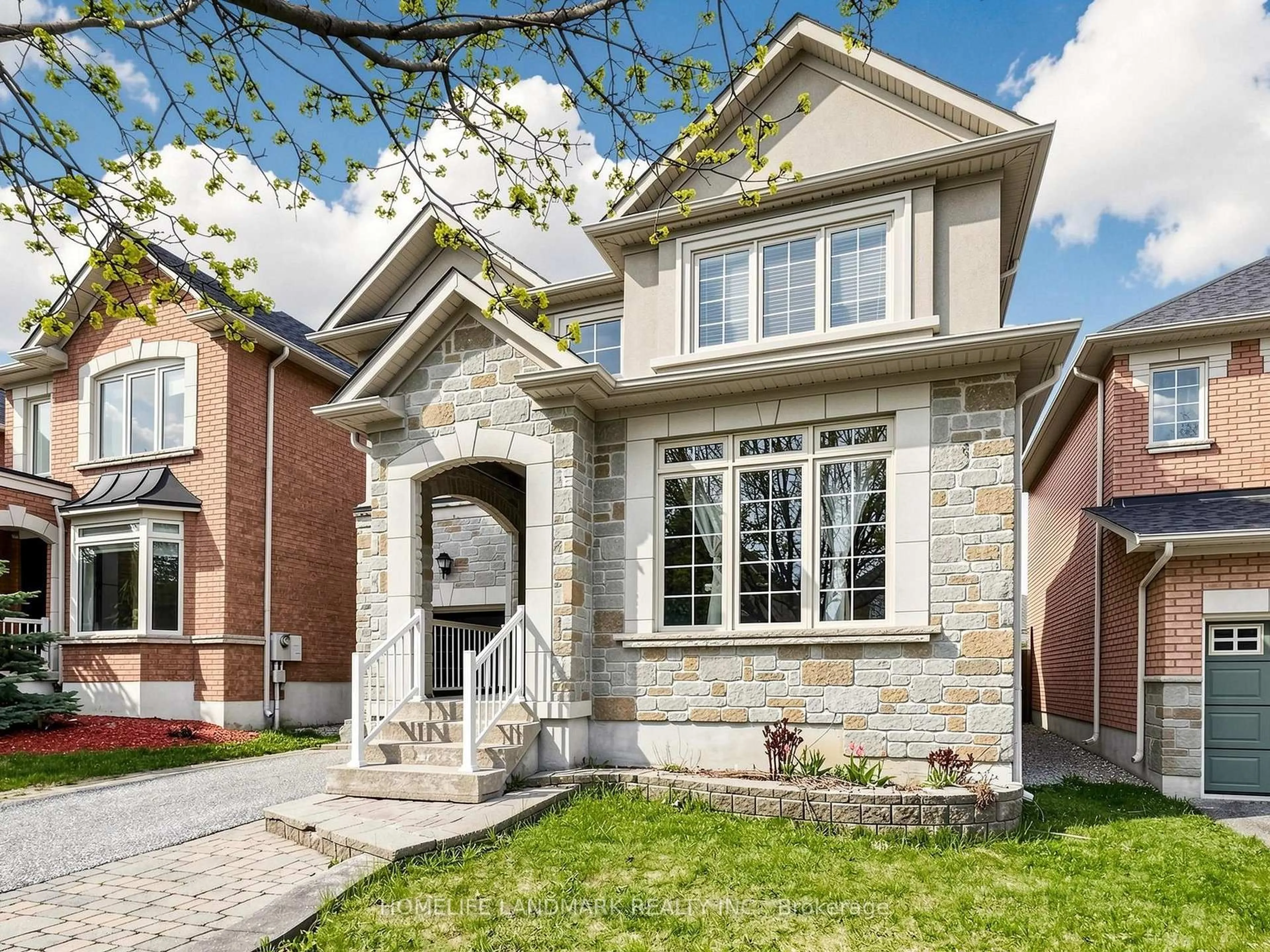 Home with brick exterior material, street for 70 Burgundy Tr, Vaughan Ontario L4J 8V9