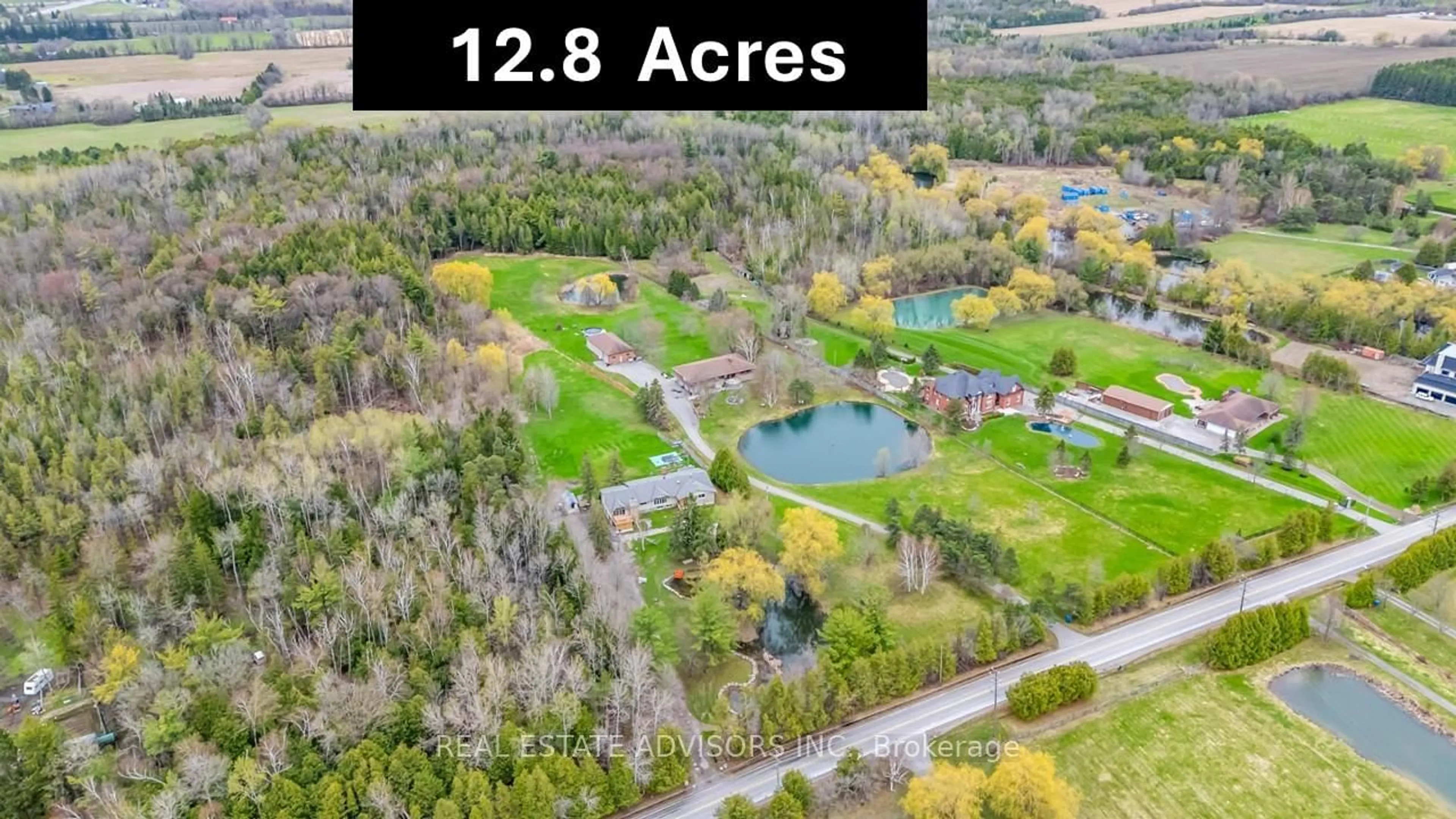 A pic from outside/outdoor area/front of a property/back of a property/a pic from drone, forest/trees view for 4367 Bethesda Sdrd, Whitchurch-Stouffville Ontario L4A 7X5