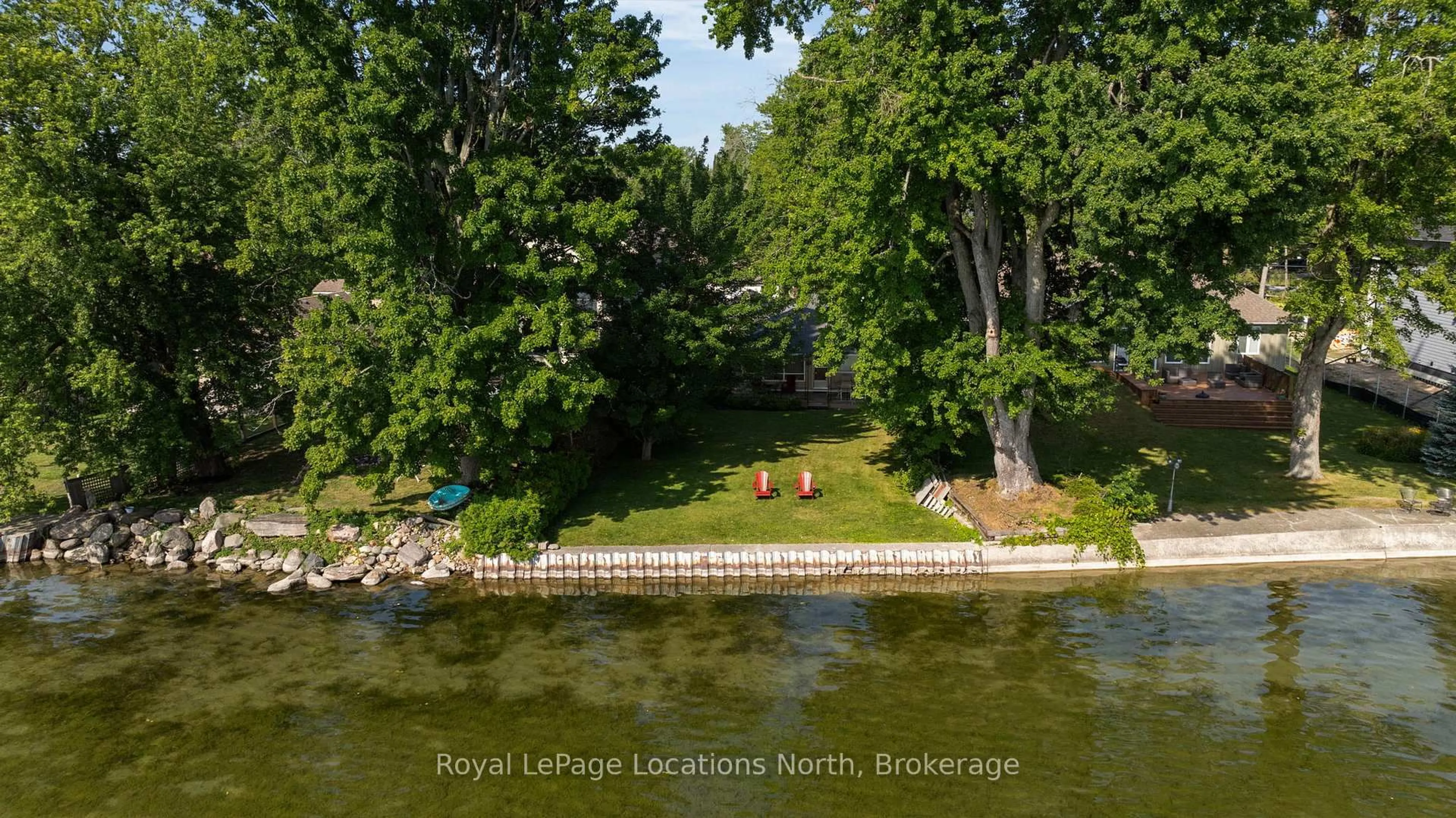 A pic from outside/outdoor area/front of a property/back of a property/a pic from drone, water/lake/river/ocean view for 297 Beach Rd, Innisfil Ontario L0L 1R0