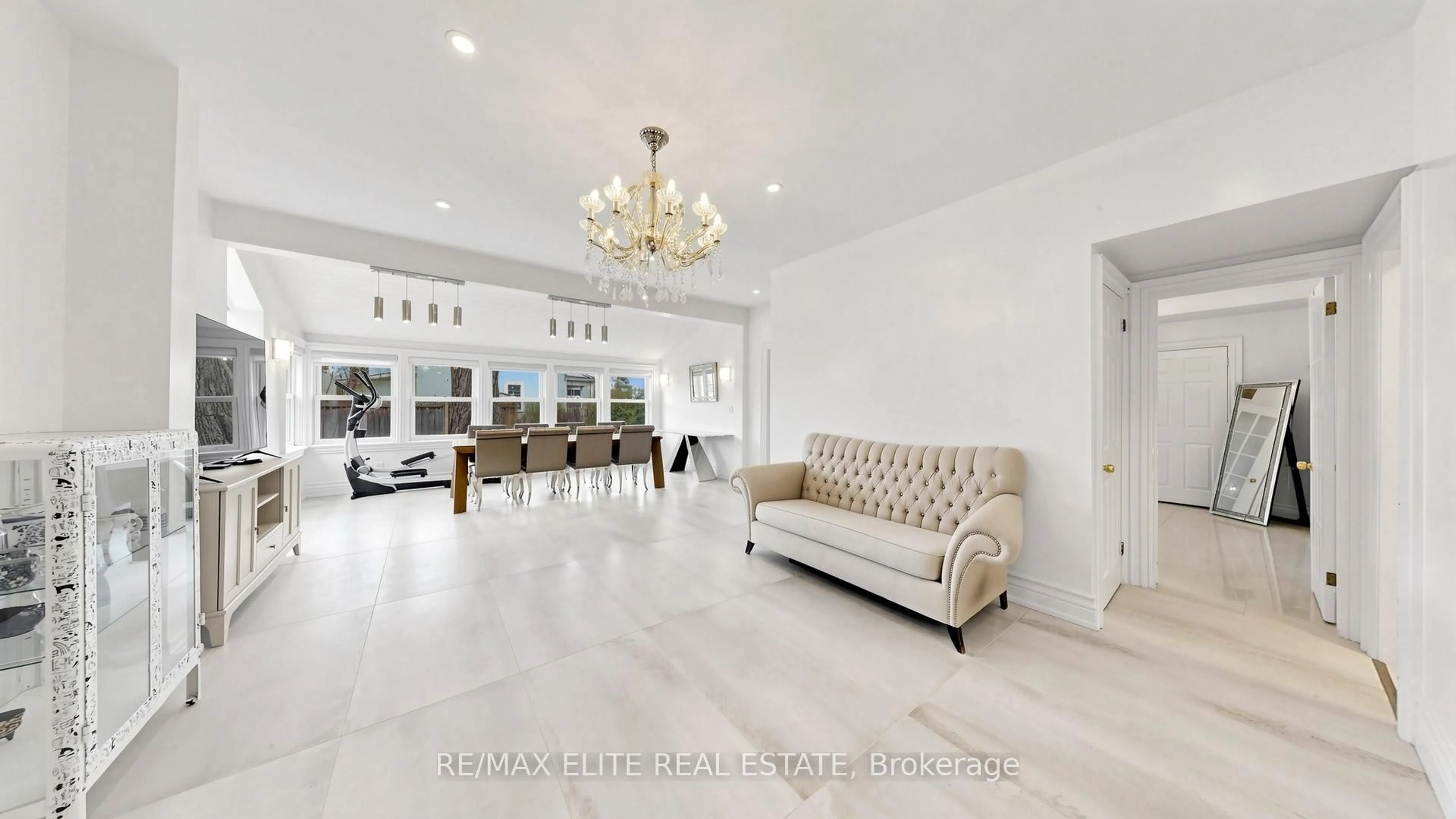 Living room with furniture, ceramic/tile floor for 109 Main St, Markham Ontario L3R 2G1