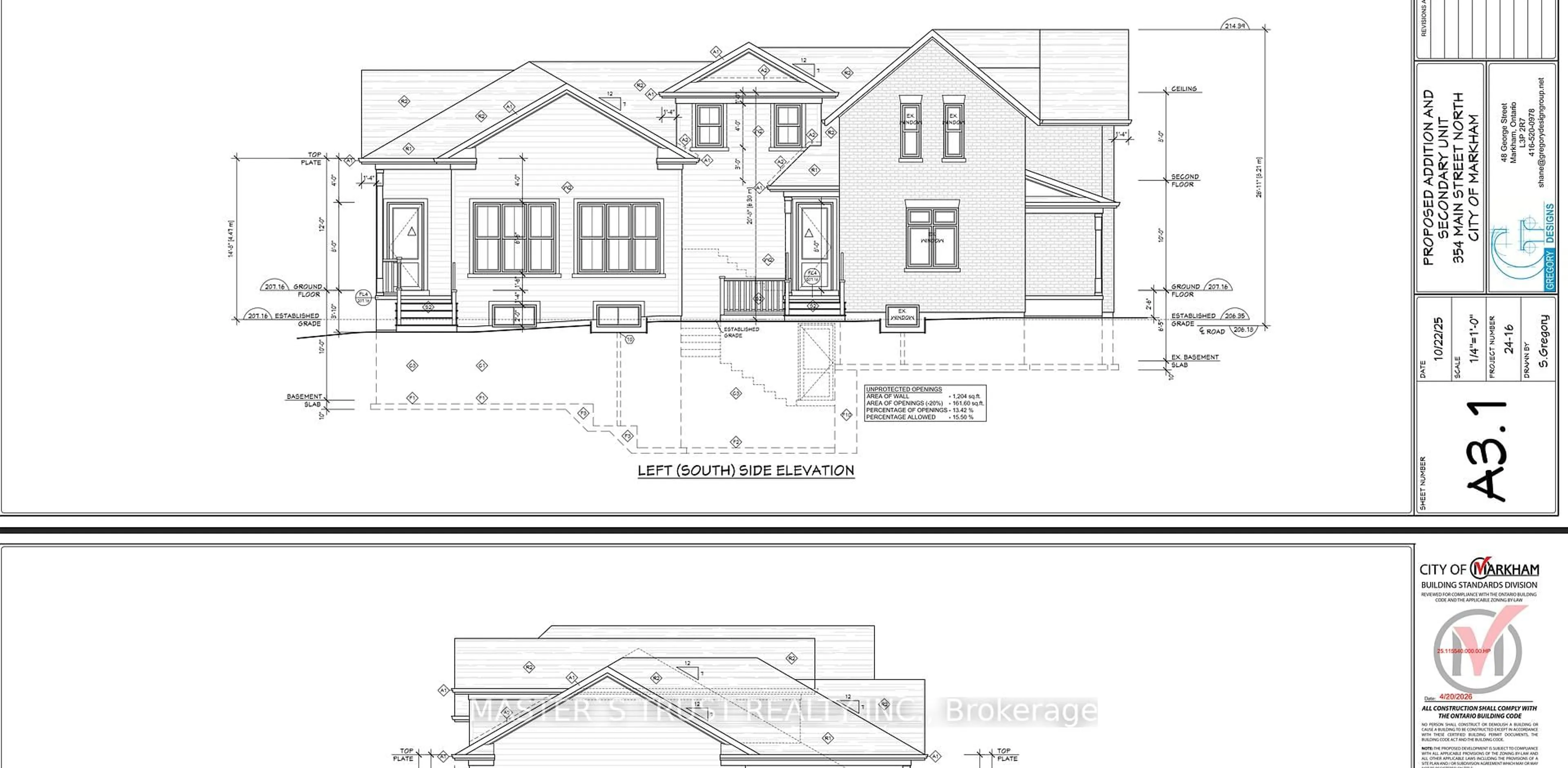 Floor plan for 354 Main St, Markham Ontario L3P 1Z1