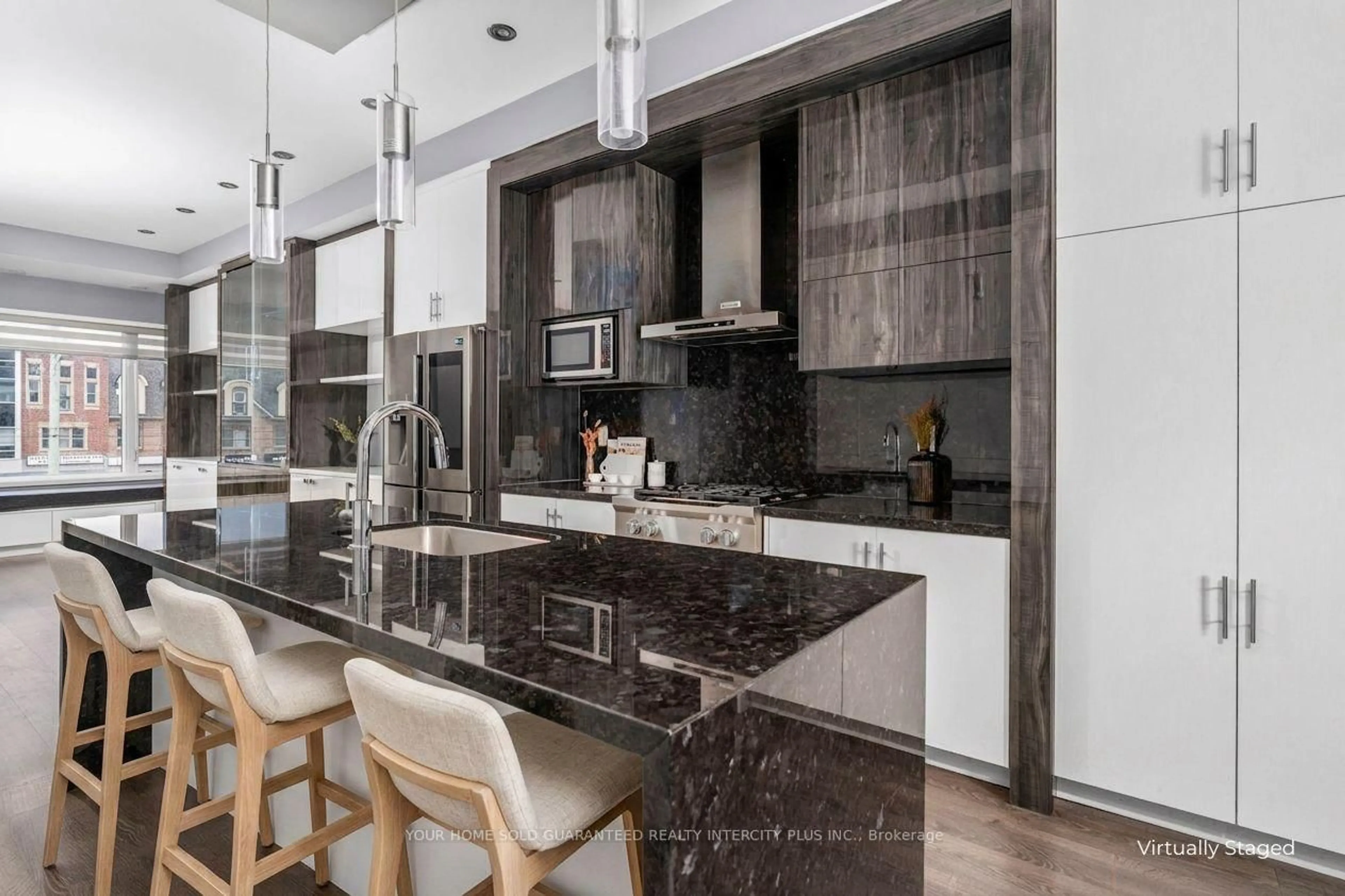 Contemporary kitchen, ceramic/tile floor for 3910 Major Mackenzie Dr, Vaughan Ontario L4H 4R2