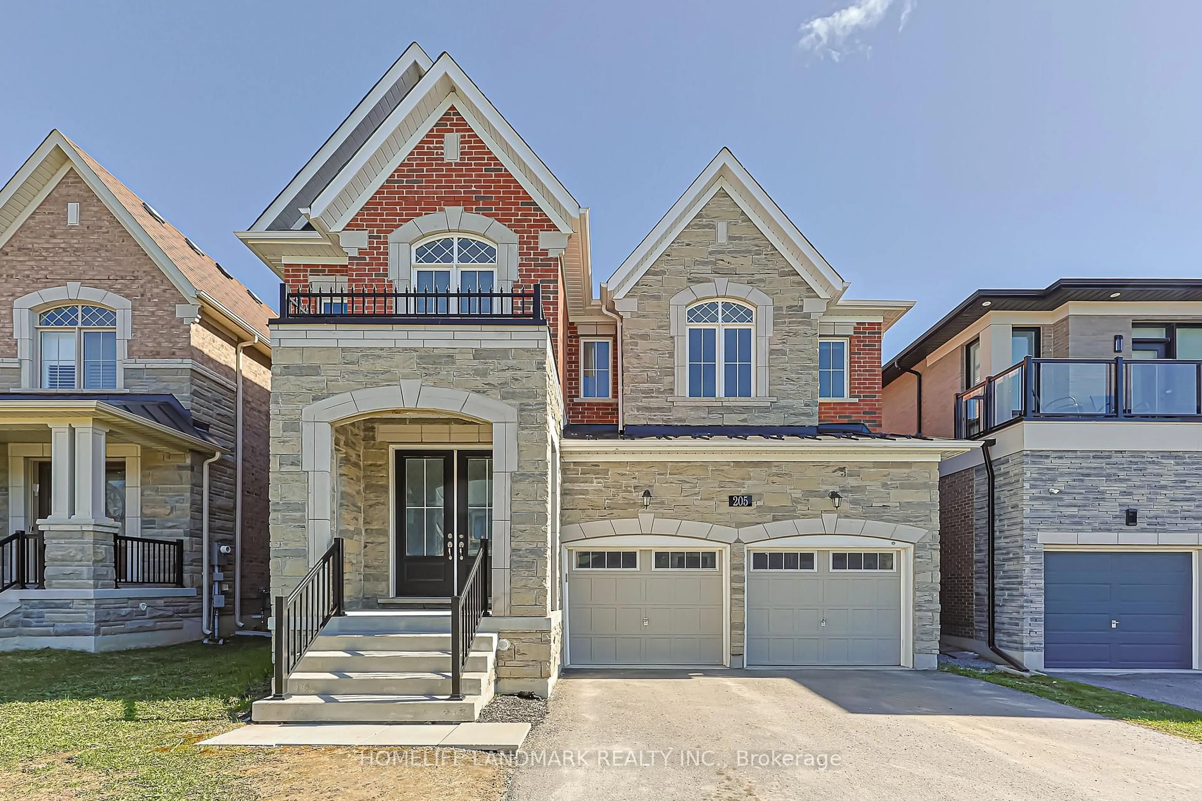 Home with brick exterior material, street for 205 Conklin Cres, Aurora Ontario L4G 0Z2