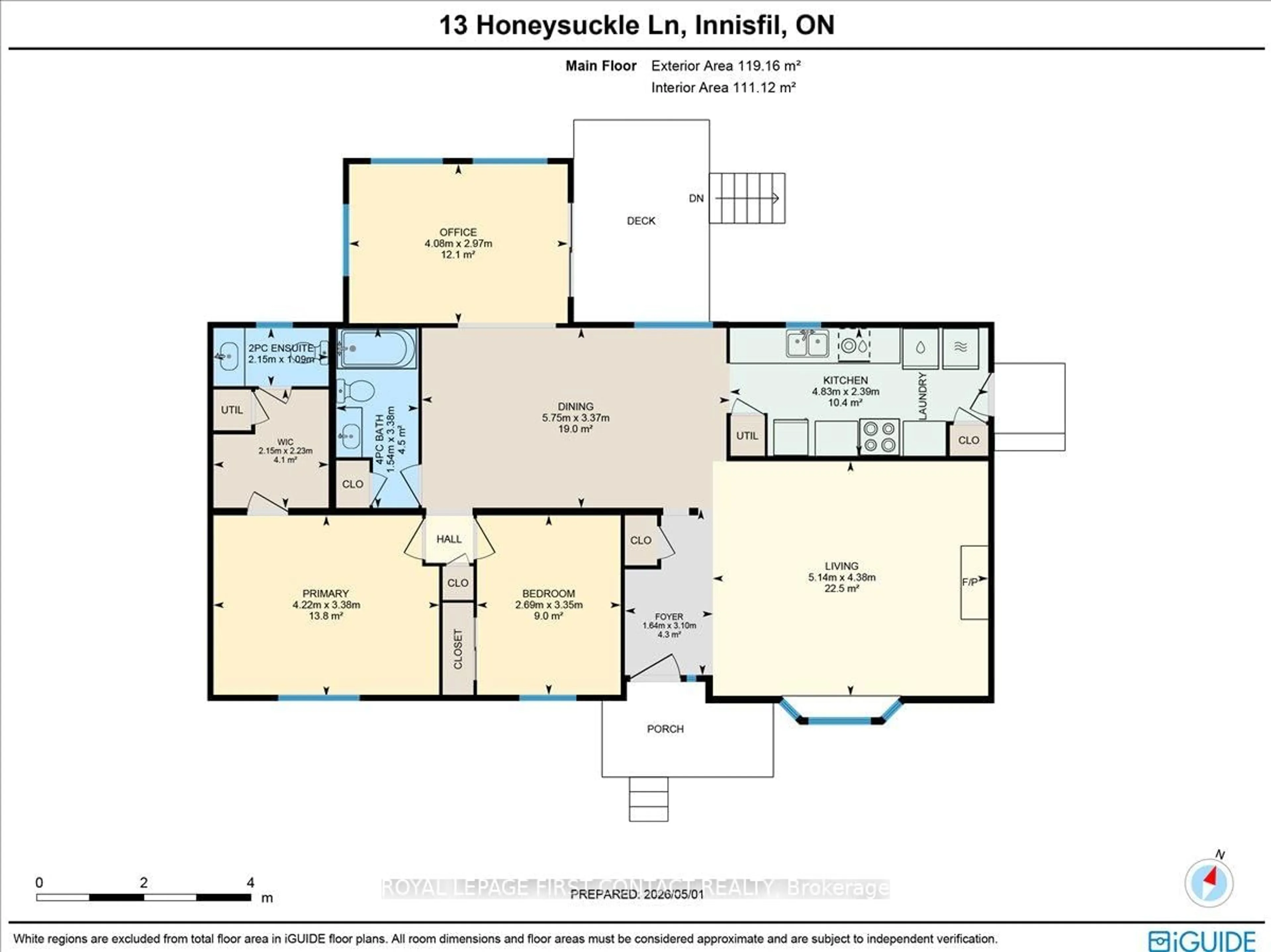 Floor plan for 13 Honeysuckle Lane, Innisfil Ontario L9S 1M5