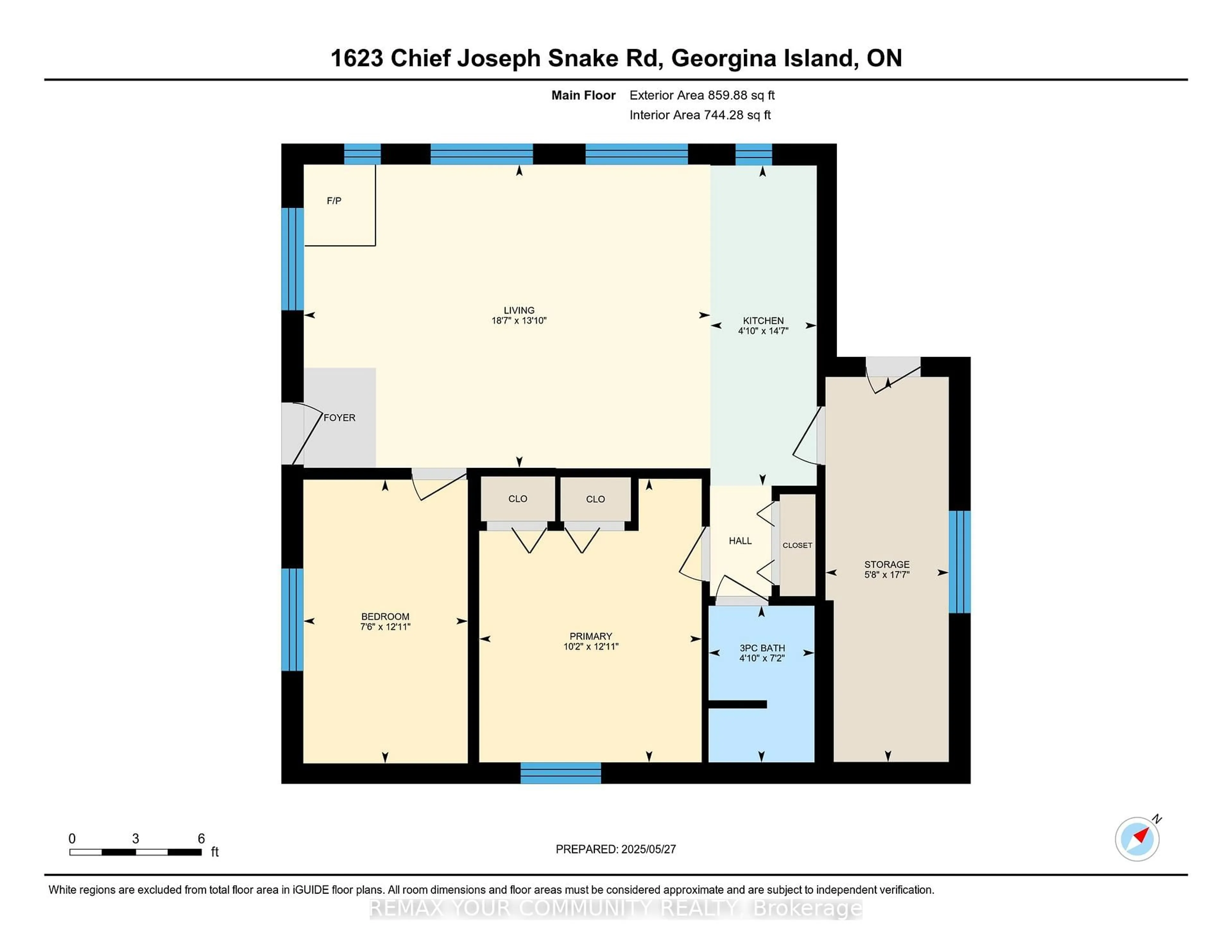 Floor plan for 1623 Chief Joseph Snake Rd, Georgina Islands Ontario L0E 1R0
