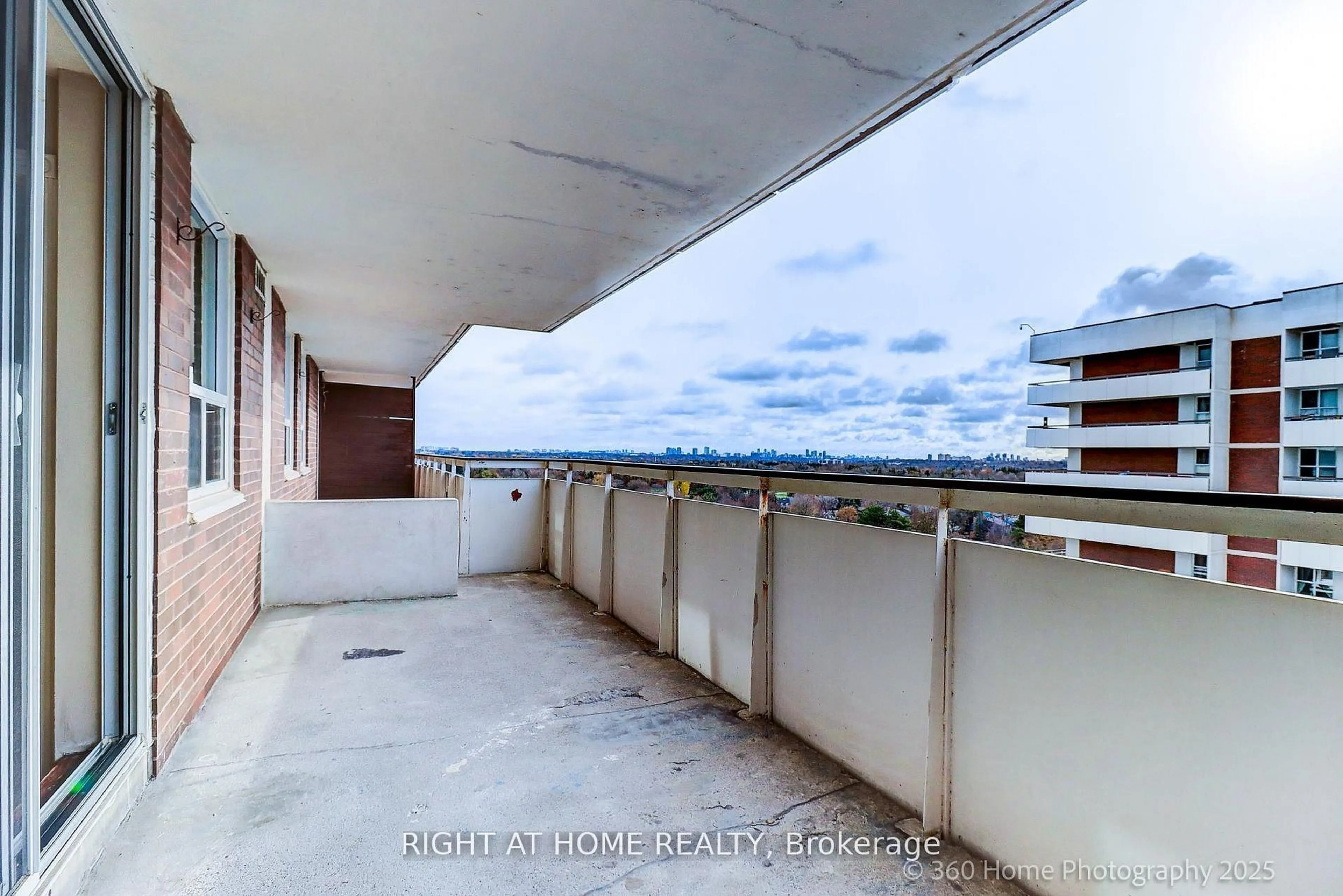 Balcony in the apartment, city buildings view from balcony for 1 Royal Orchard Blvd #1107, Markham Ontario L3T 3C2