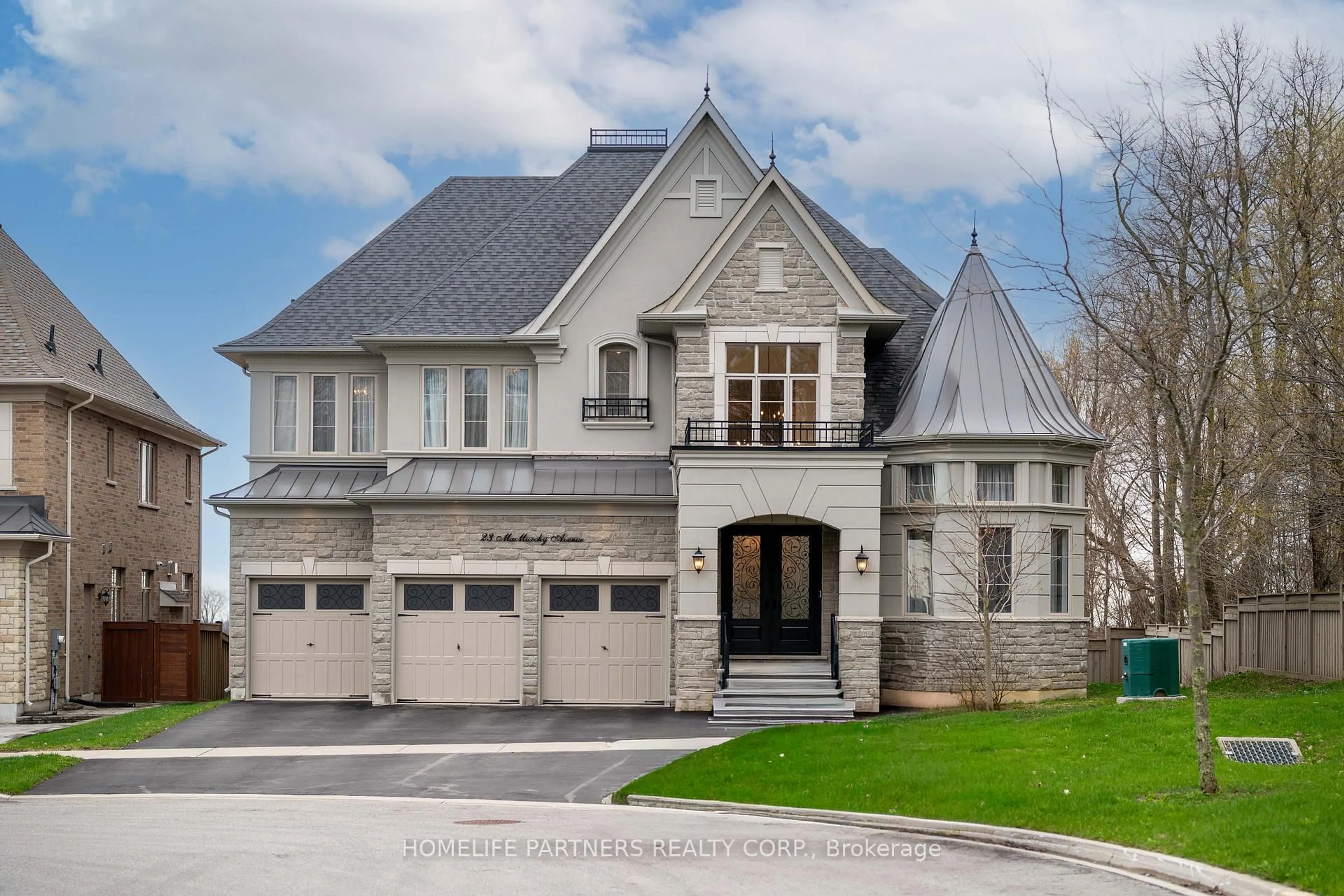 Home with brick exterior material, street for 23 Macmurchy Ave, King Ontario L0J 1C0