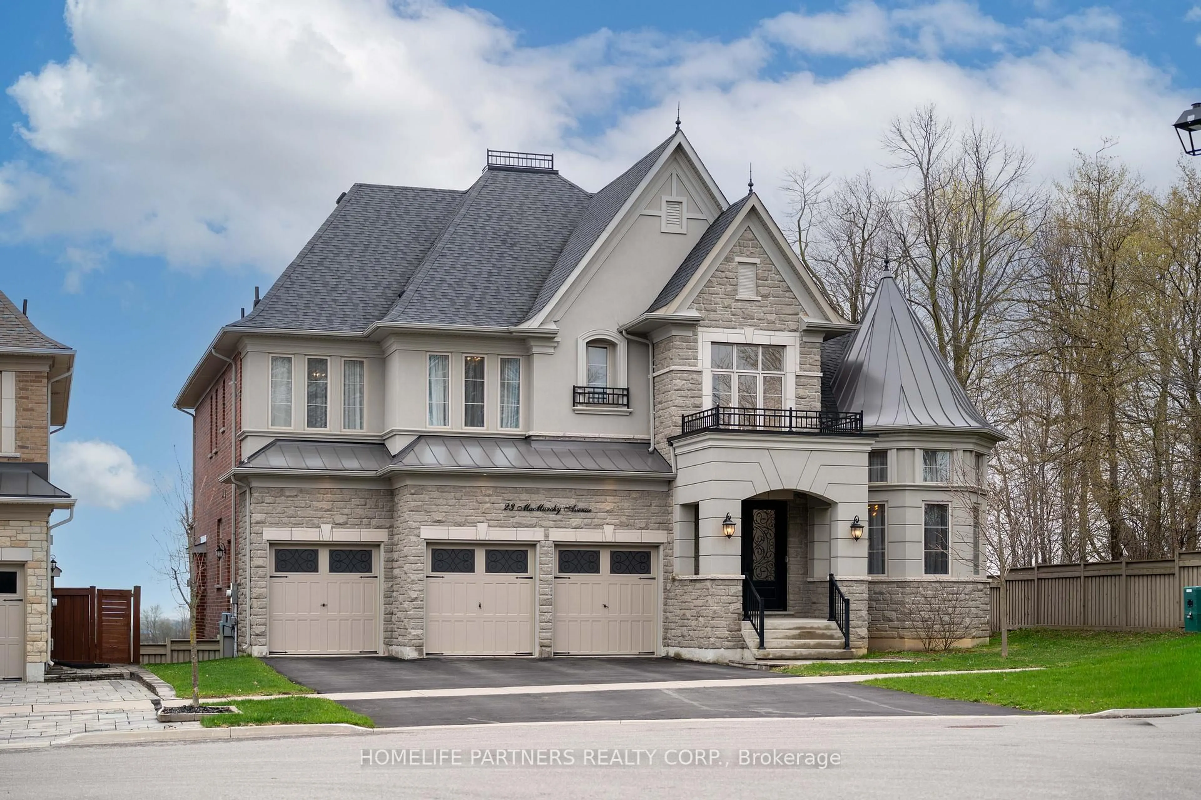 Home with brick exterior material, street for 23 Macmurchy Ave, King Ontario L0J 1C0