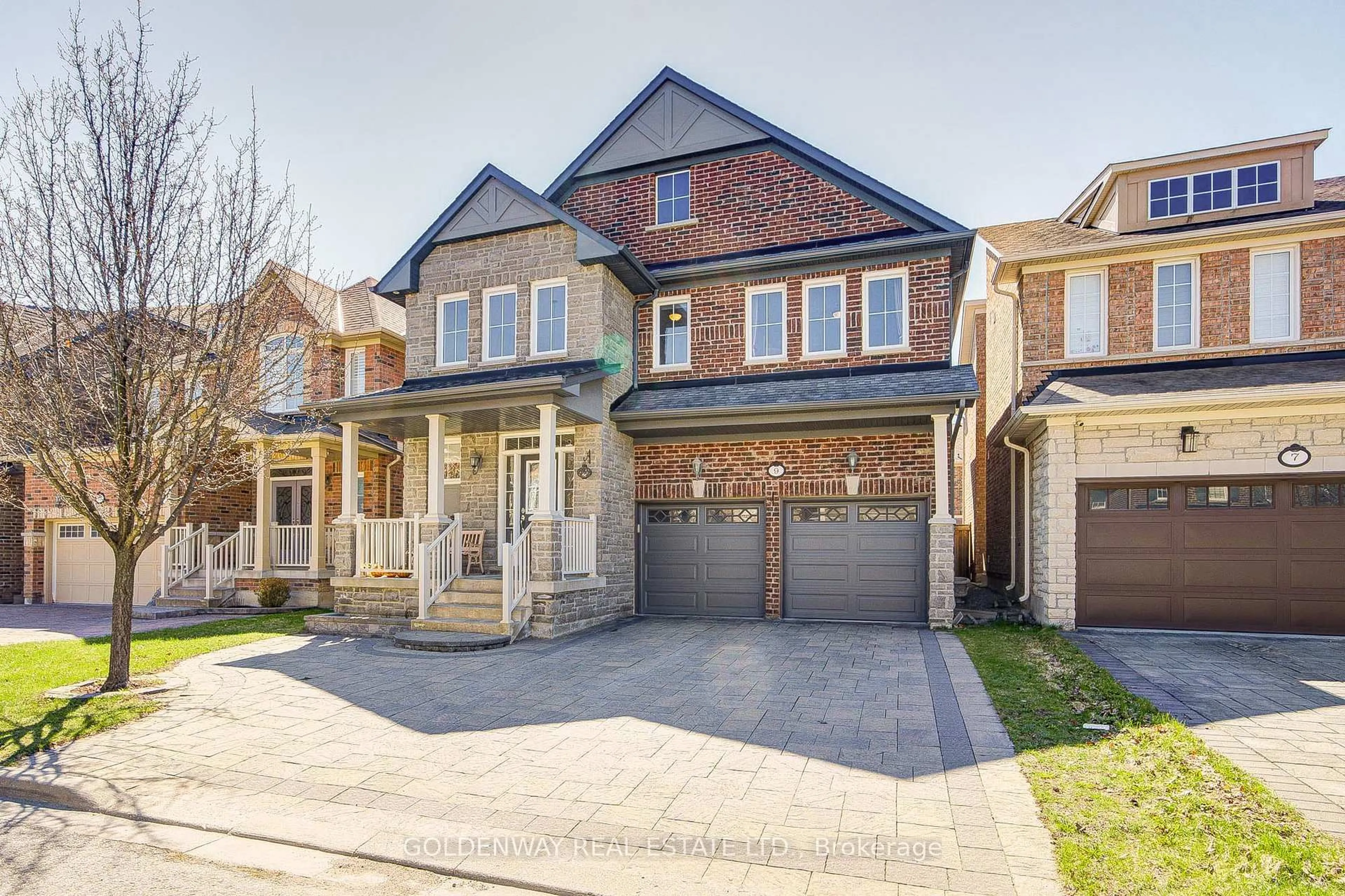 Home with brick exterior material, street for 9 Duke Of Cornwall Dr, Markham Ontario L6C 0L3