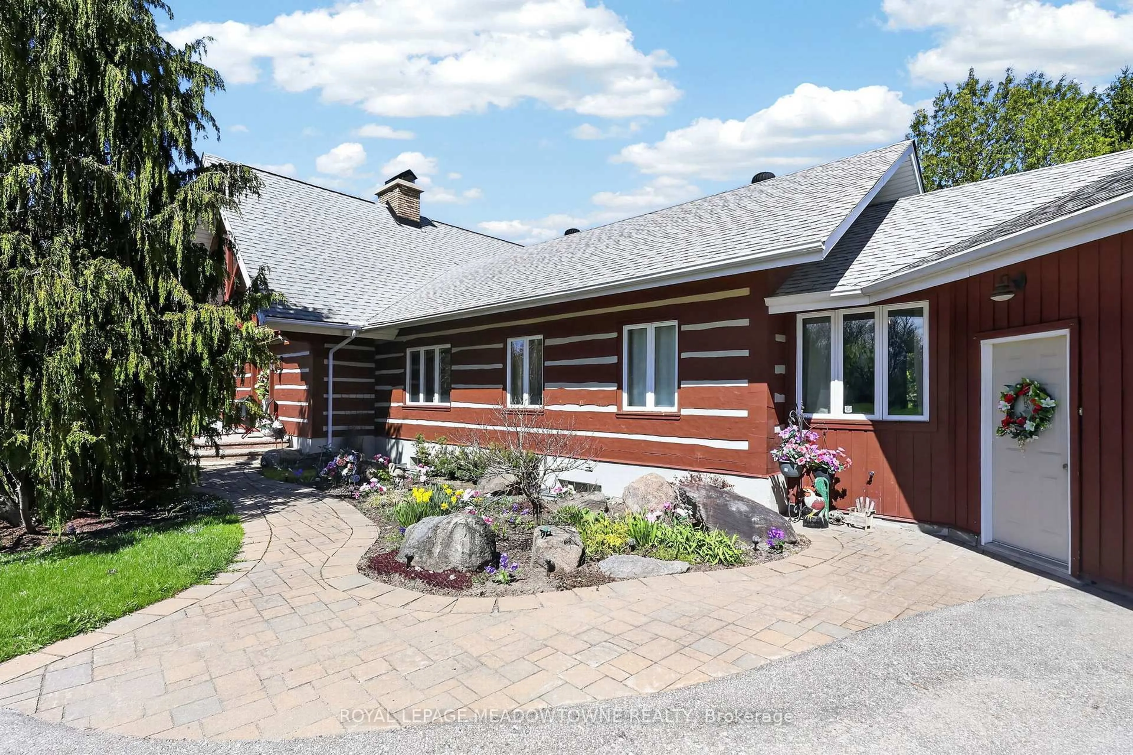 Home with brick exterior material, street for 8211 10th Line, Essa Ontario L4M 4S4