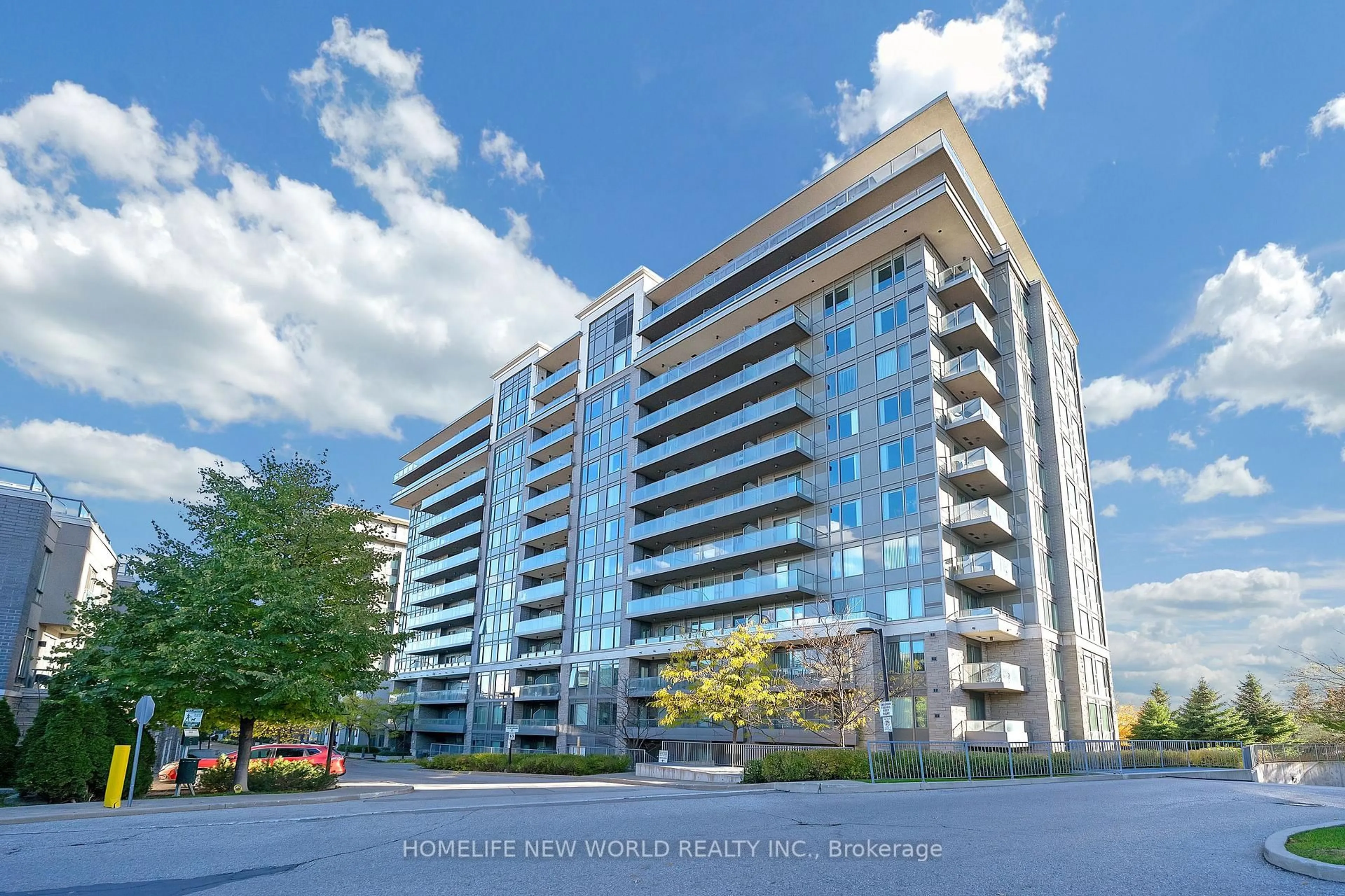 A pic from outside/outdoor area/front of a property/back of a property/a pic from drone, building for 277 South Park Rd #312, Markham Ontario L3T 0B7