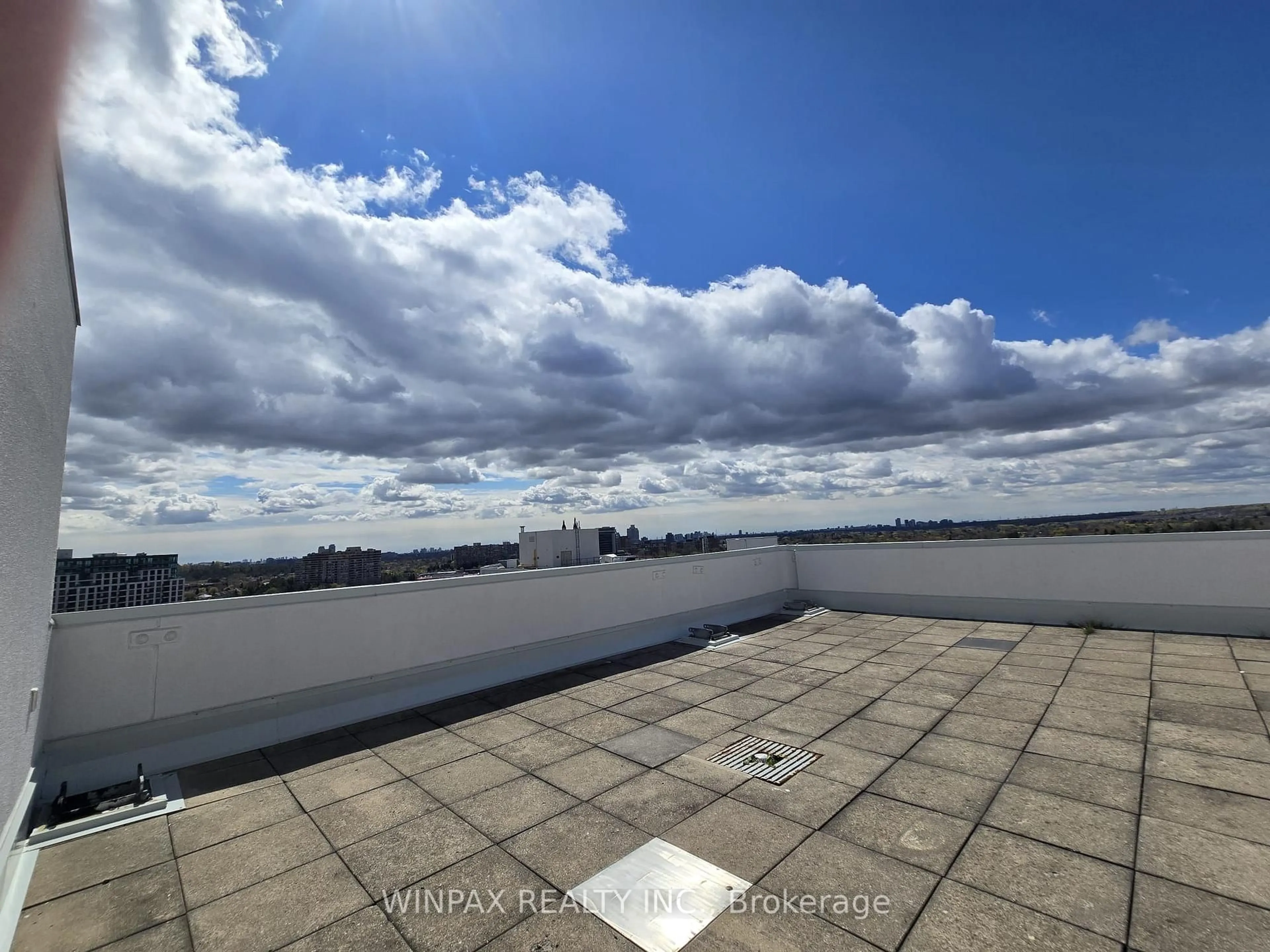 A pic from outside/outdoor area/front of a property/back of a property/a pic from drone, city buildings view from balcony for 20 Harding Blvd #1202, Richmond Hill Ontario L4C 9S4