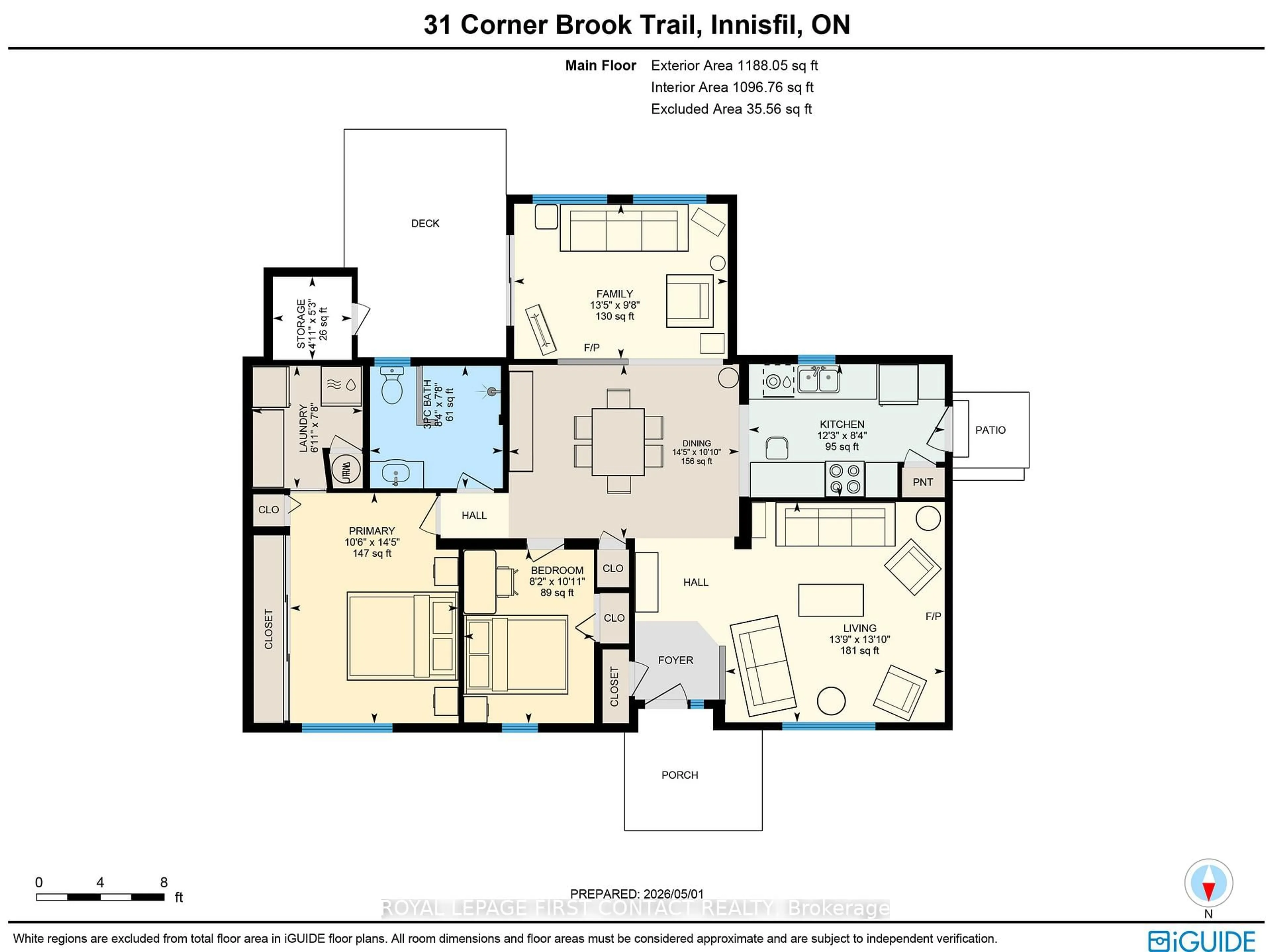 Floor plan for 31 Corner Brook Tr, Innisfil Ontario L9S 1P5
