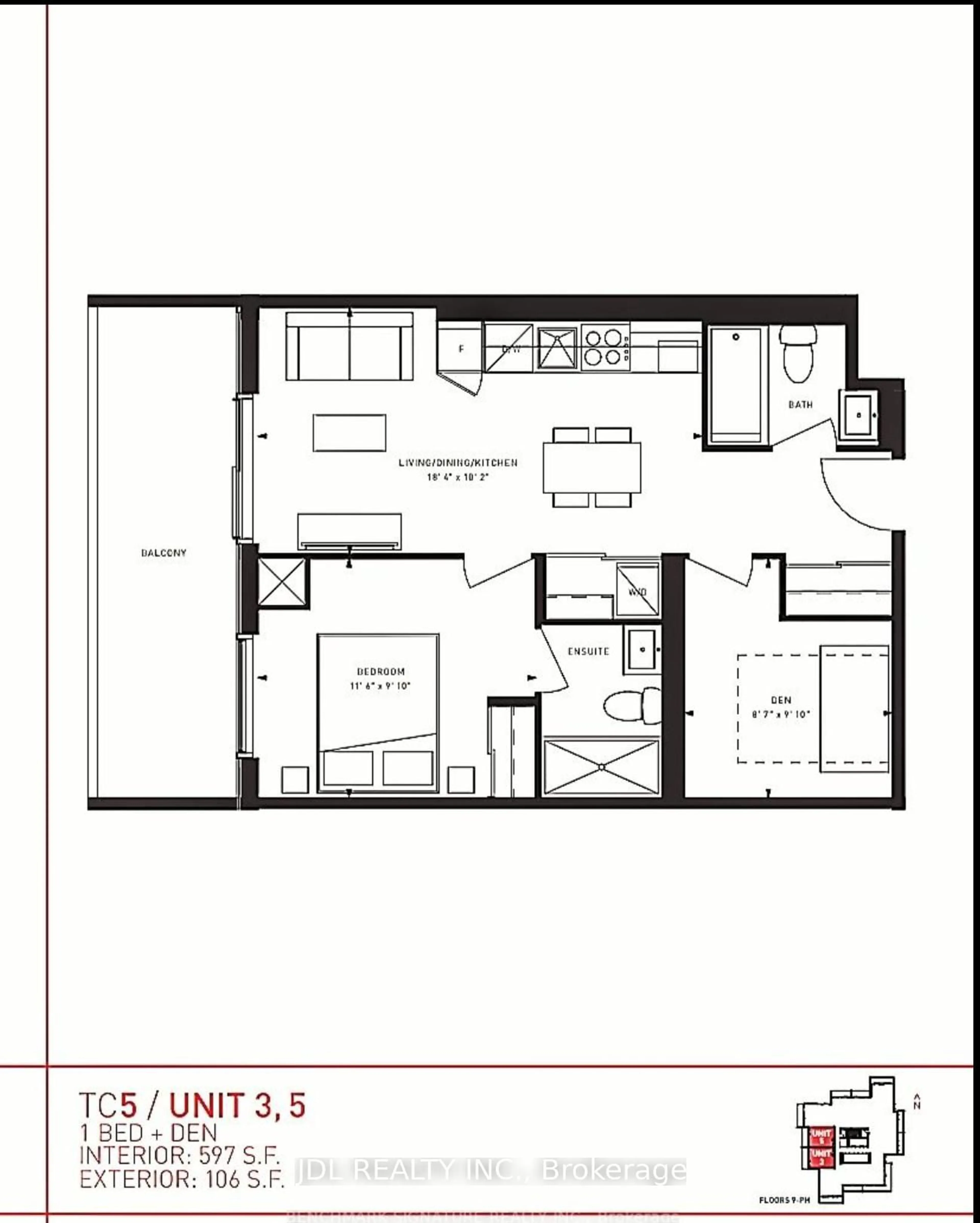 Floor plan for 7890 Jane St #3803, Vaughan Ontario L4K 0K9