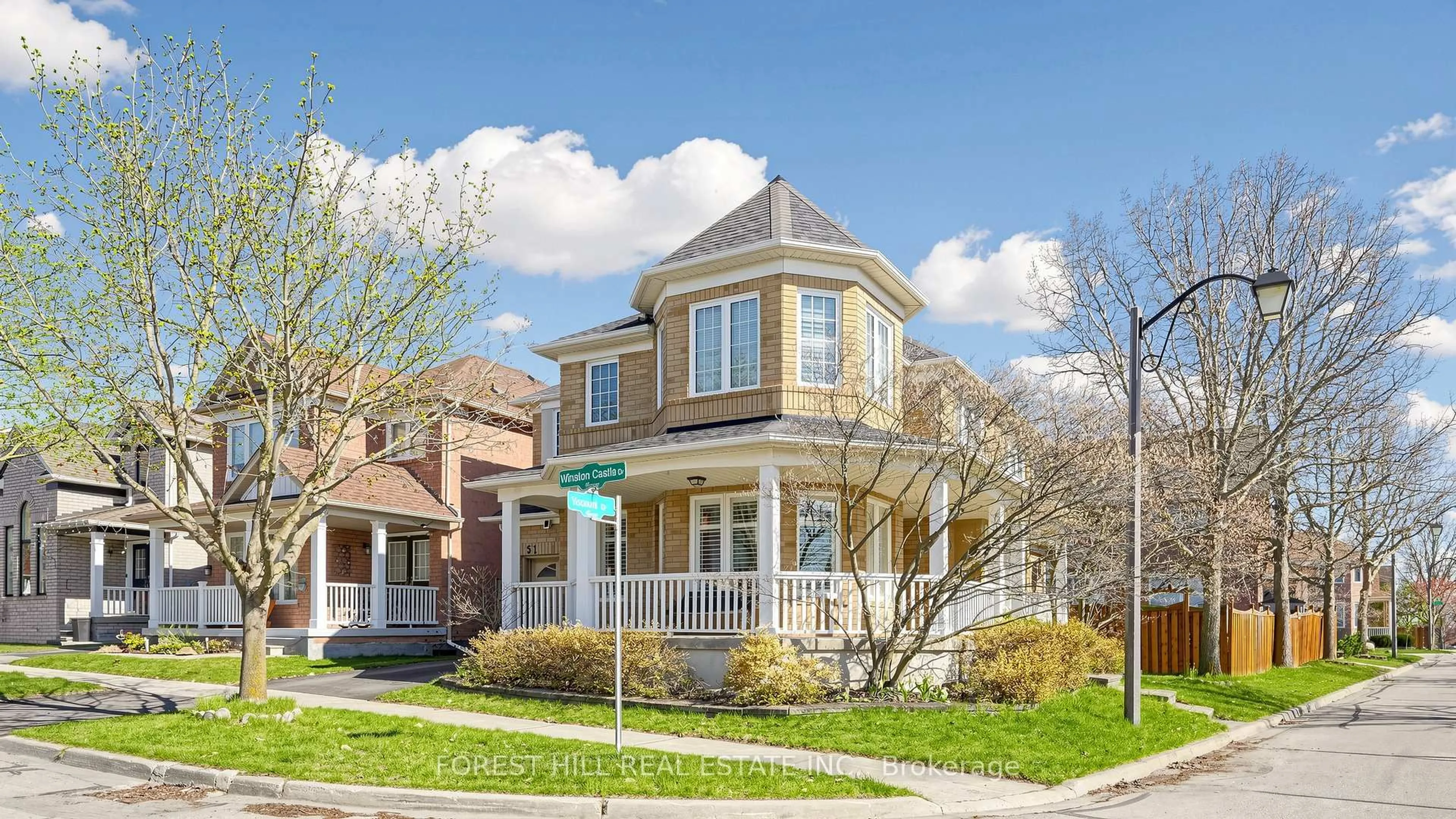 Home with brick exterior material, street for 51 Winston Castle Dr, Markham Ontario L6C 2B5
