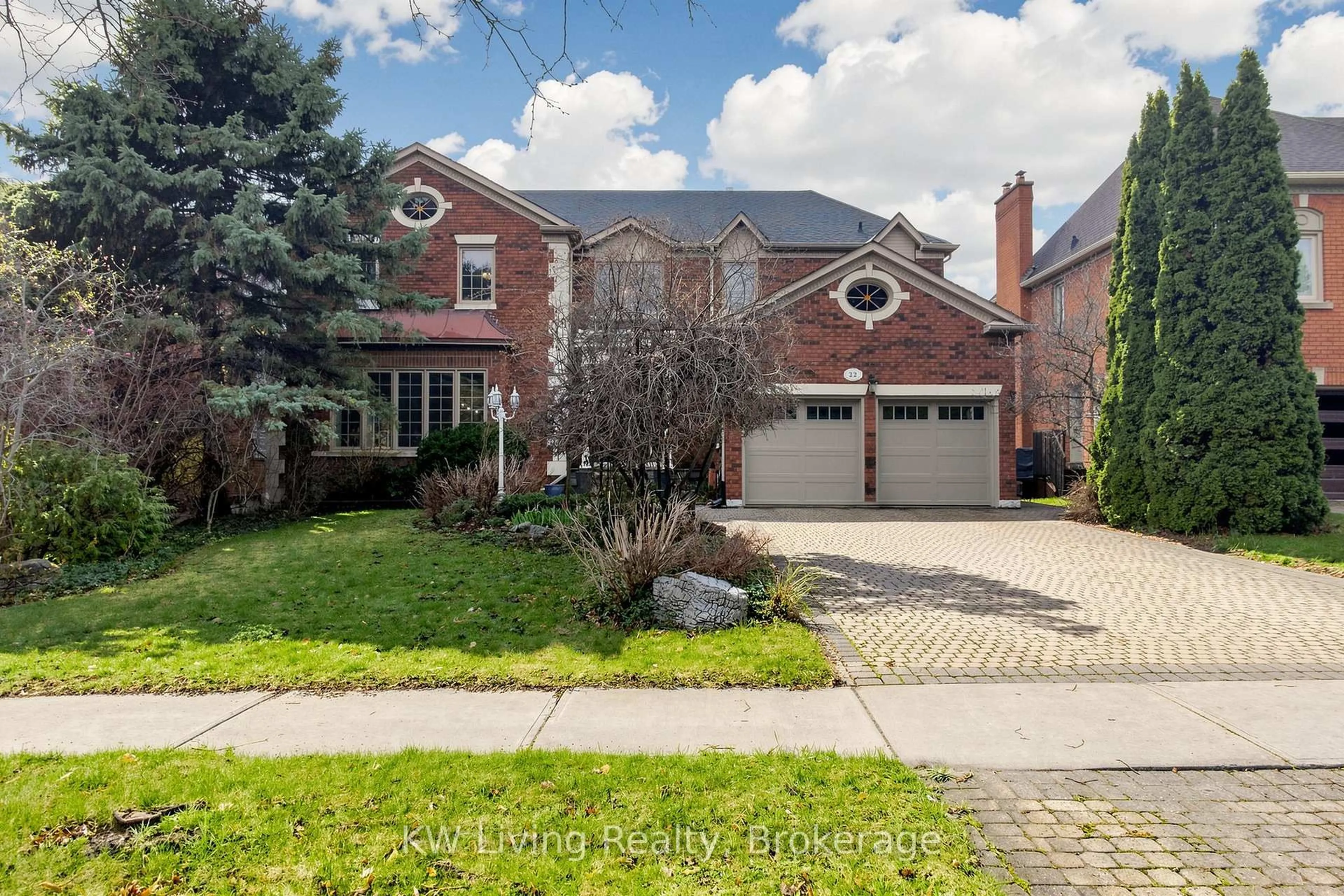 Home with brick exterior material, street for 22 Ava Cres, Richmond Hill Ontario L4B 2W9
