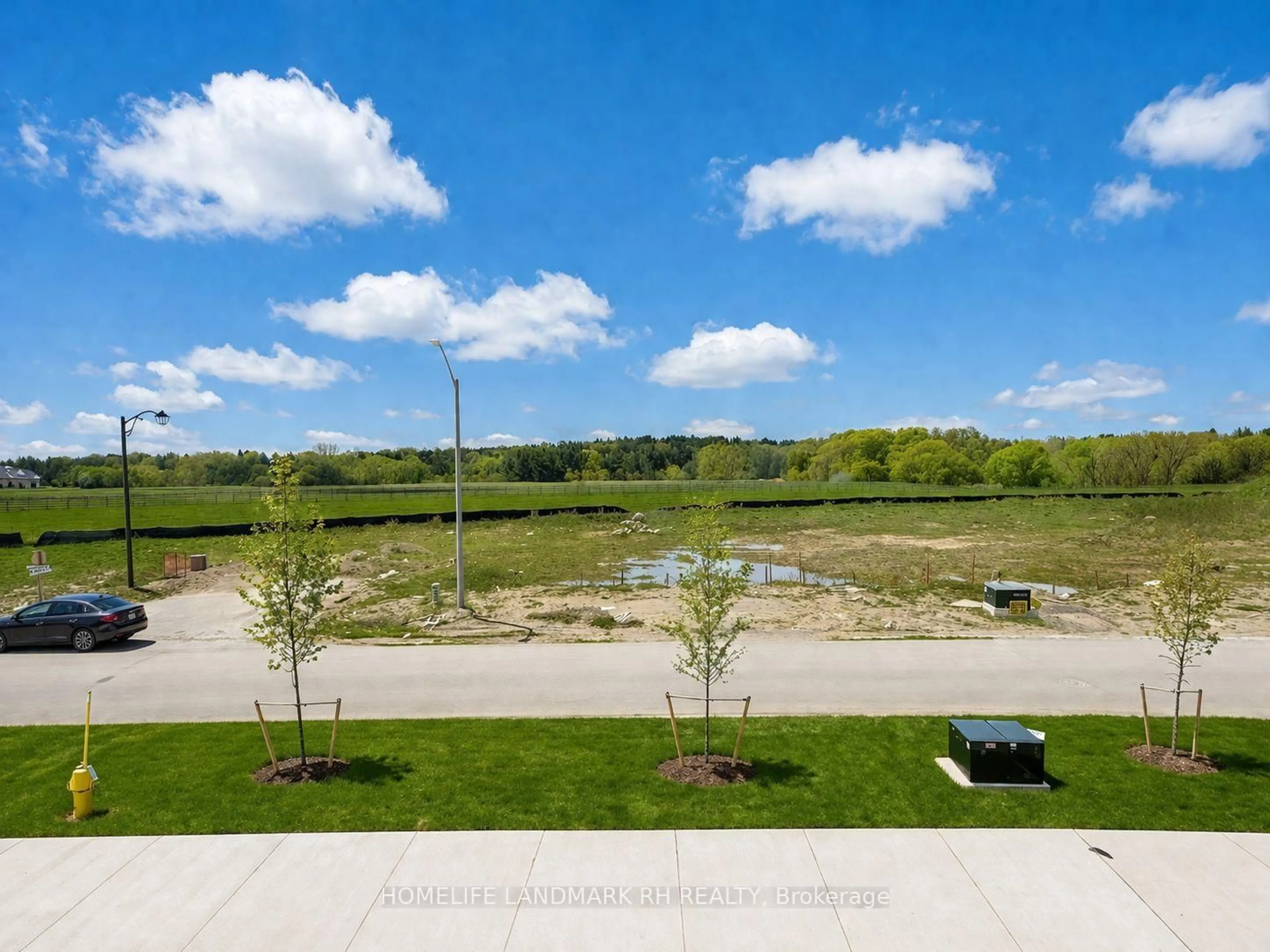 A pic from outside/outdoor area/front of a property/back of a property/a pic from drone, water/lake/river/ocean view for 193 Berczy Green Dr, Markham Ontario L6C 3P4