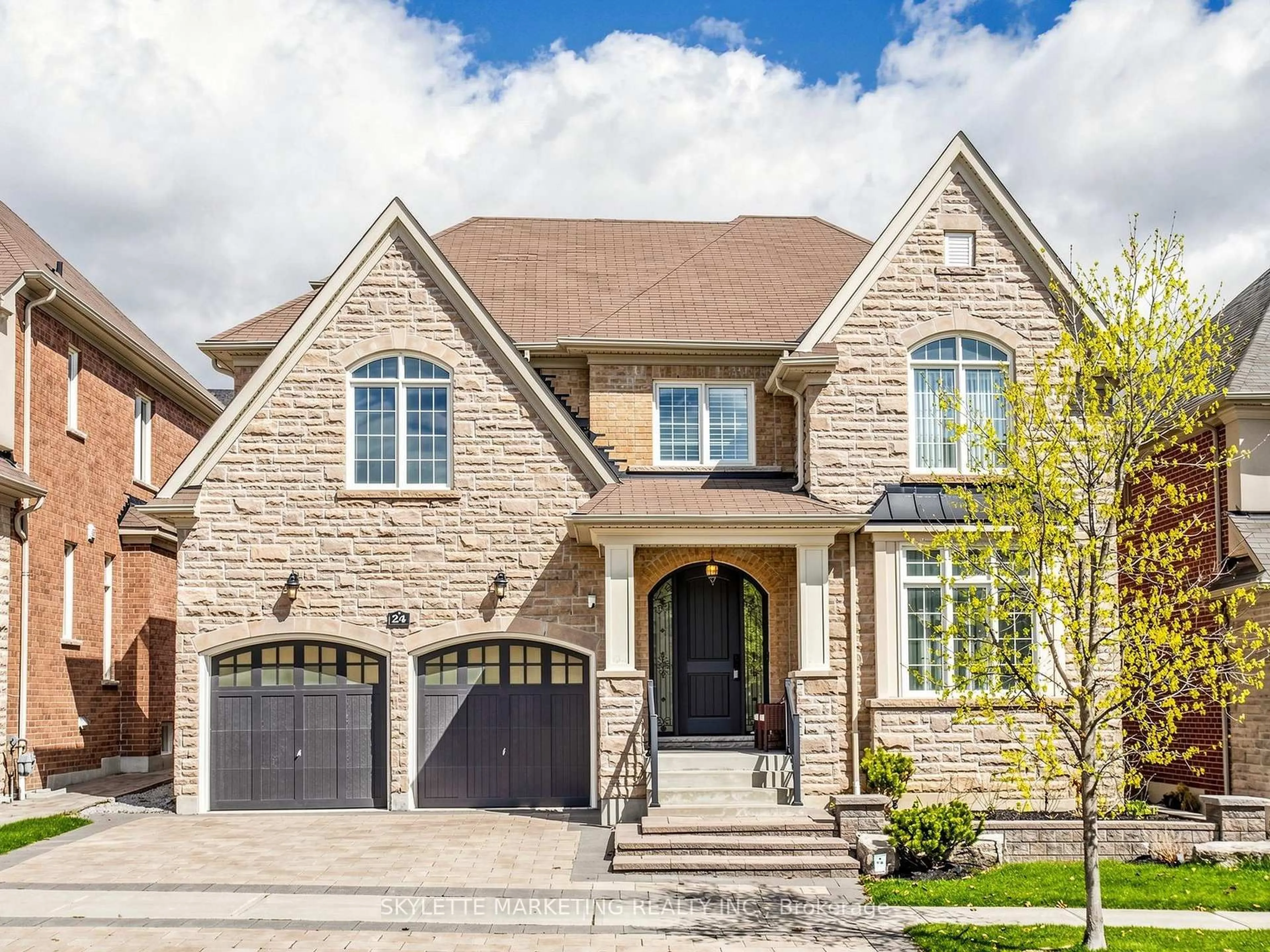 Home with brick exterior material, street for 24 Royal West Rd, Markham Ontario L6C 0L5