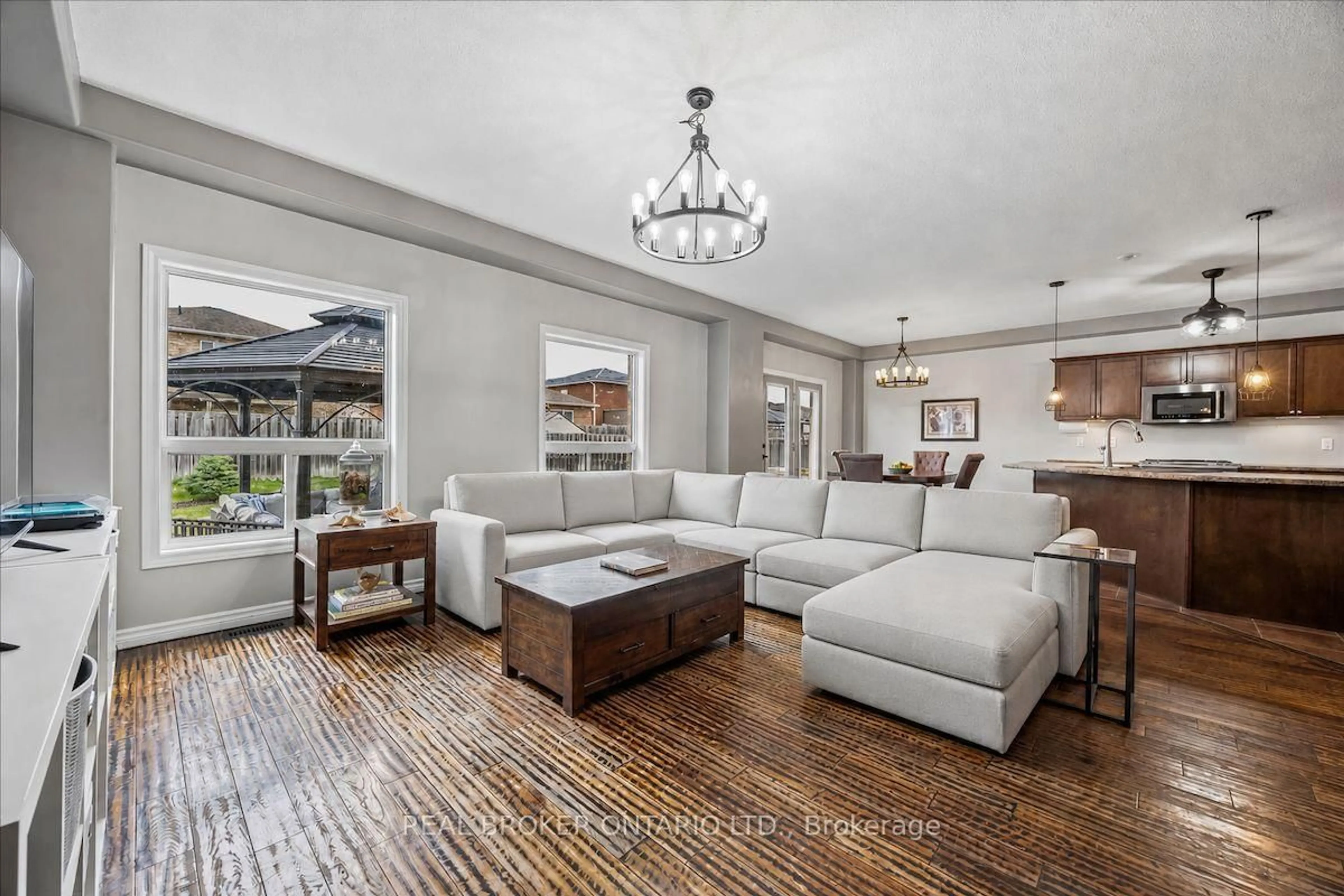 Living room with furniture, unknown for 58 Stevenson St, Essa Ontario L3W 0P4