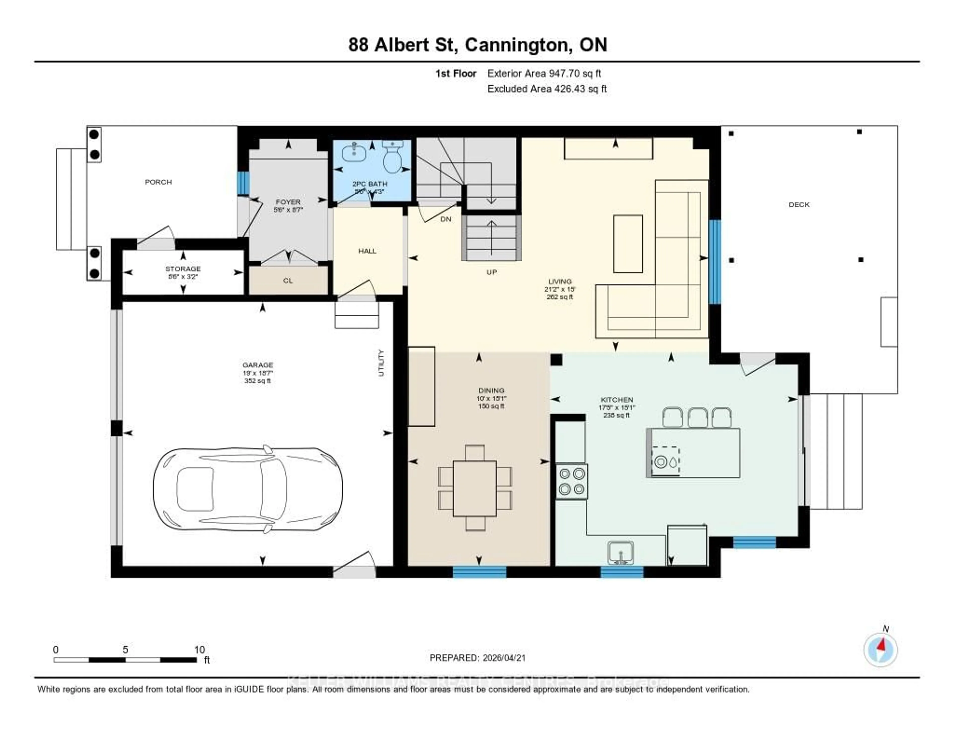 Floor plan for 88 Albert St, Brock Ontario L0E 1E0