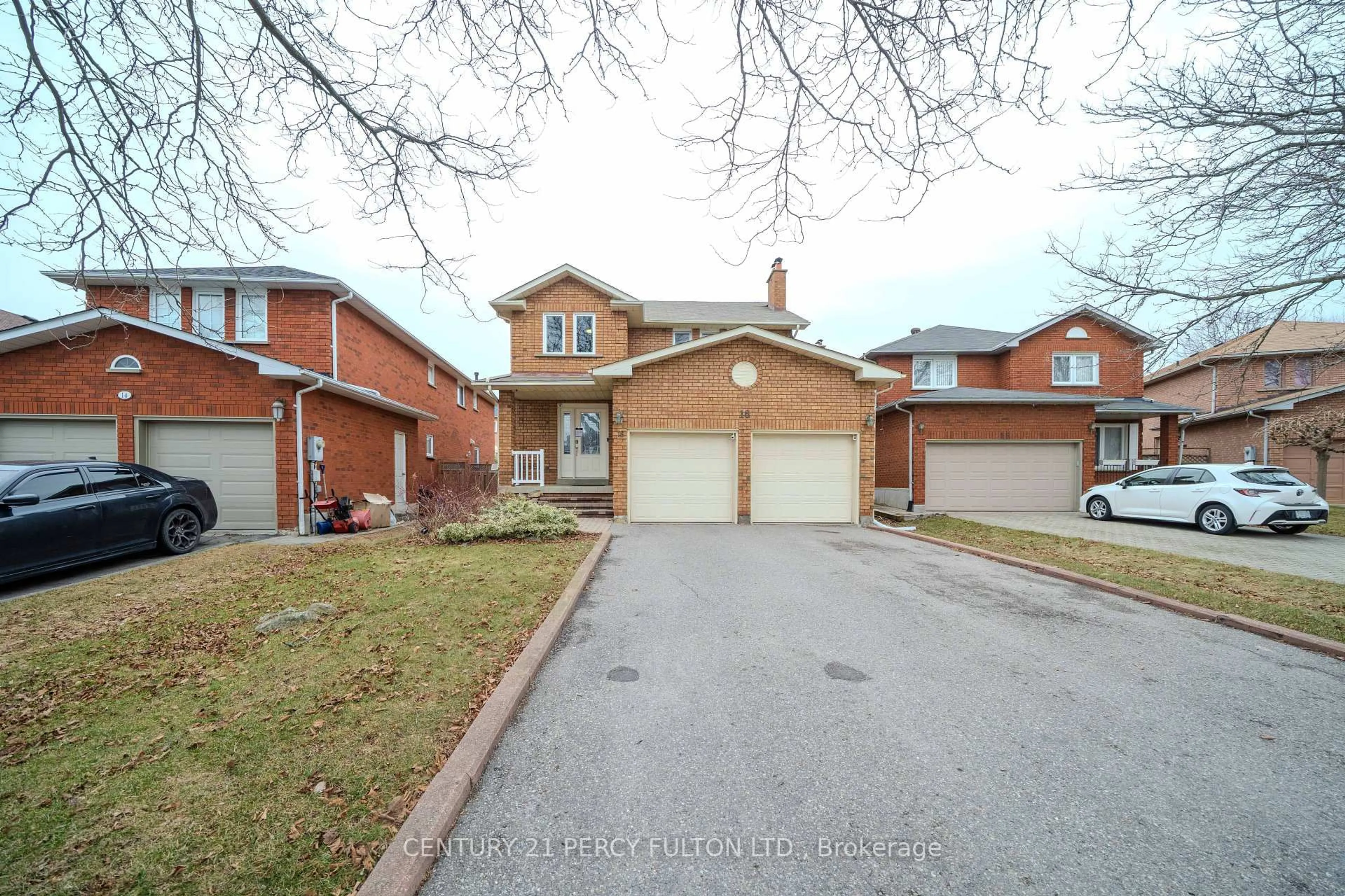 Home with brick exterior material, street for 16 Muster Crt, Markham Ontario L3R 9G4