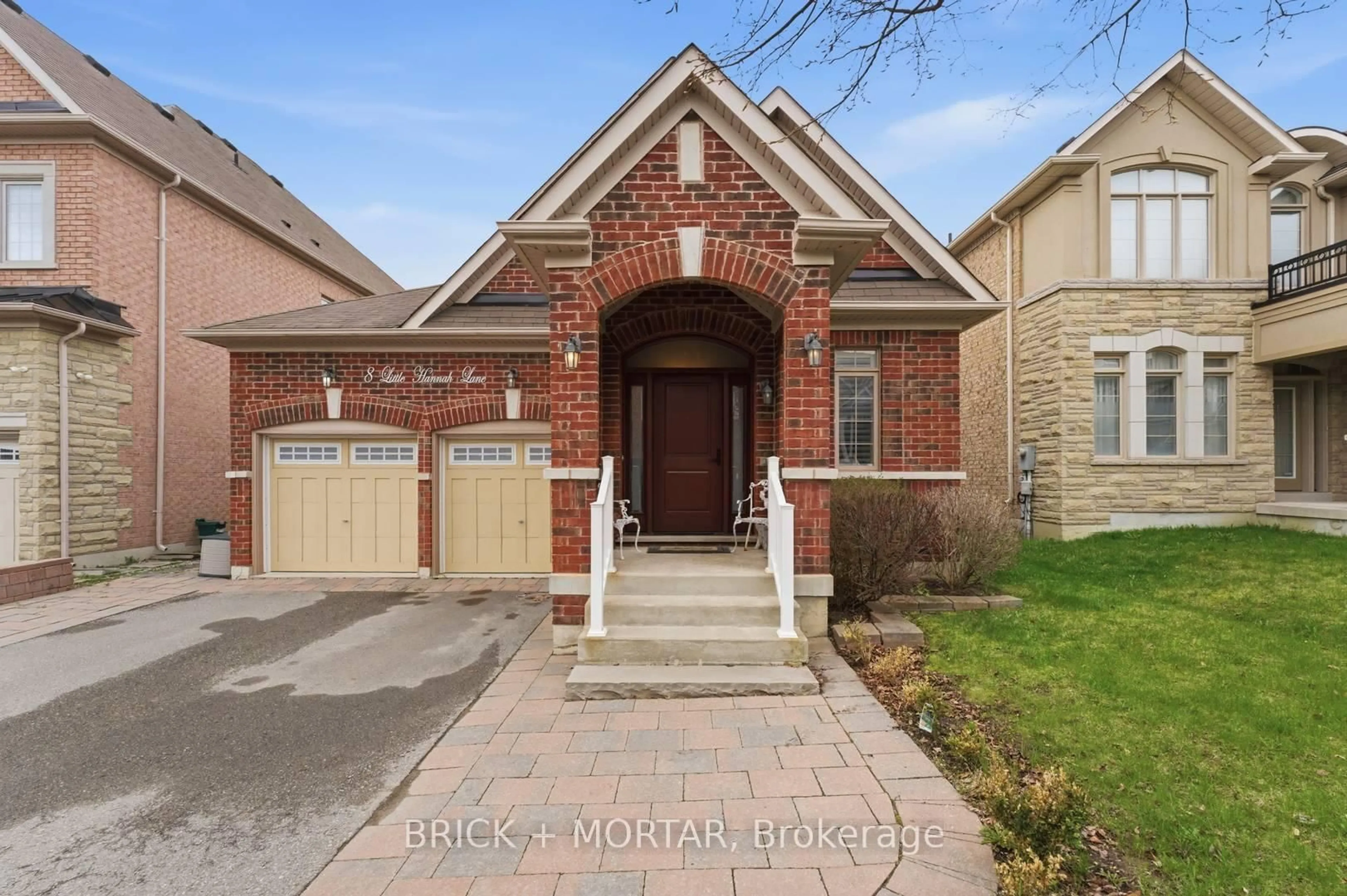 Home with brick exterior material, street for 8 Little Hannah Lane, Vaughan Ontario L6A 0E3