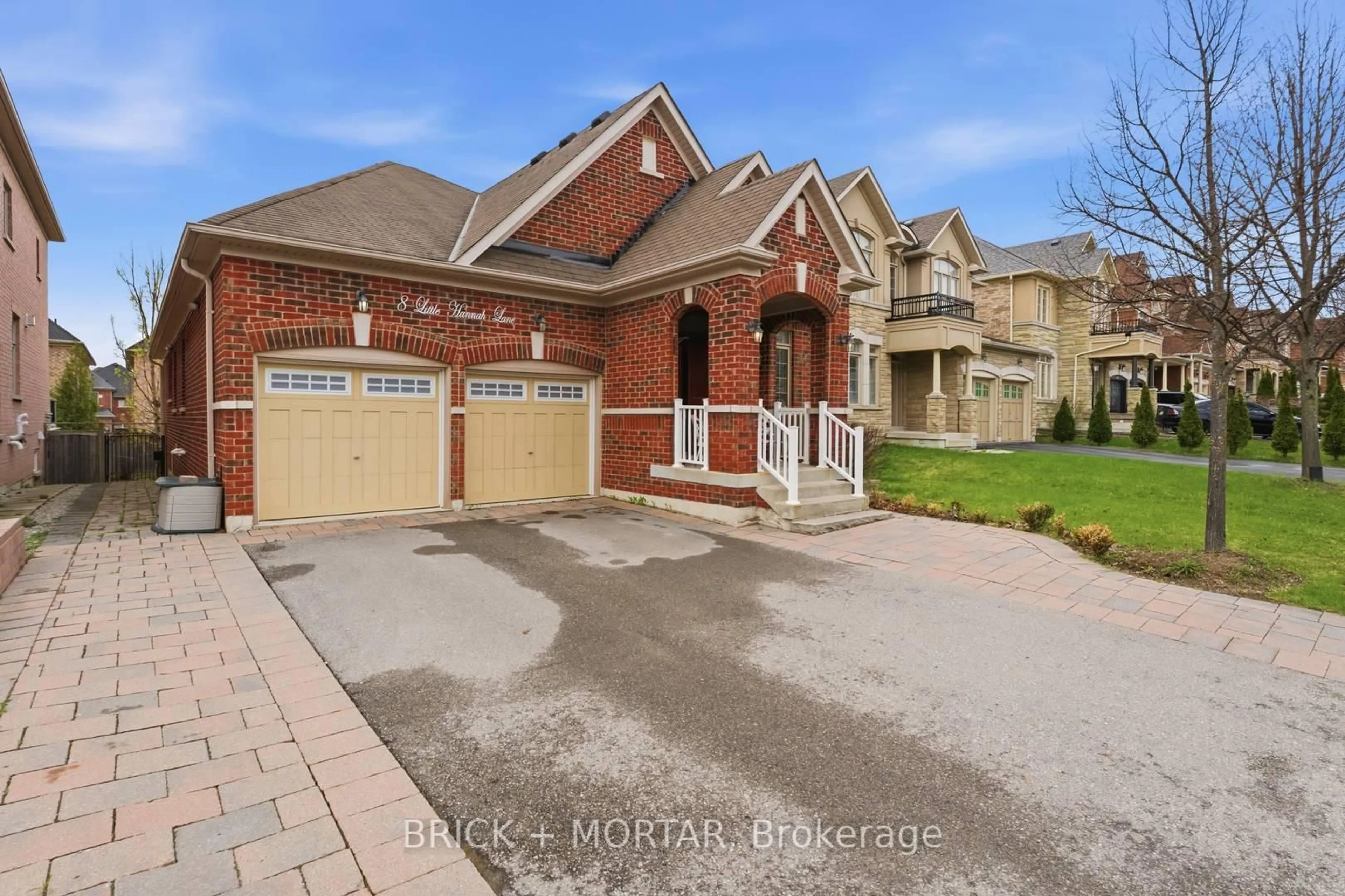 Home with brick exterior material, street for 8 Little Hannah Lane, Vaughan Ontario L6A 0E3
