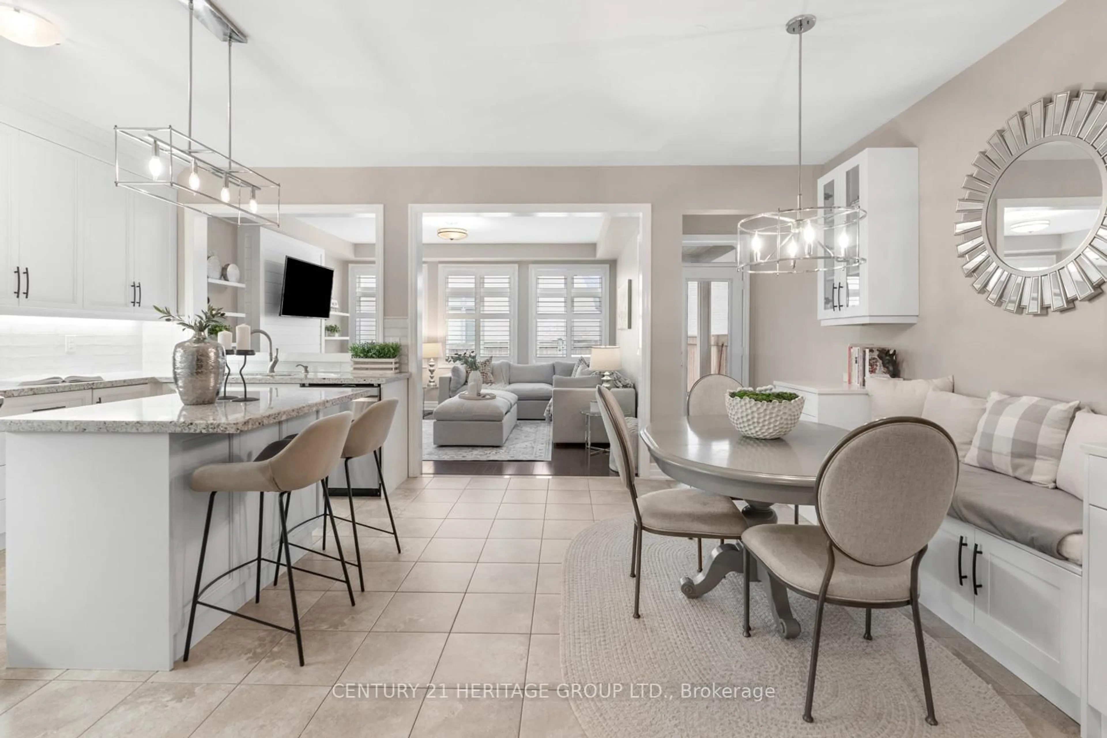 Open concept kitchen, ceramic/tile floor for 67 Alex Campbell Cres, King Ontario L7B 1K9