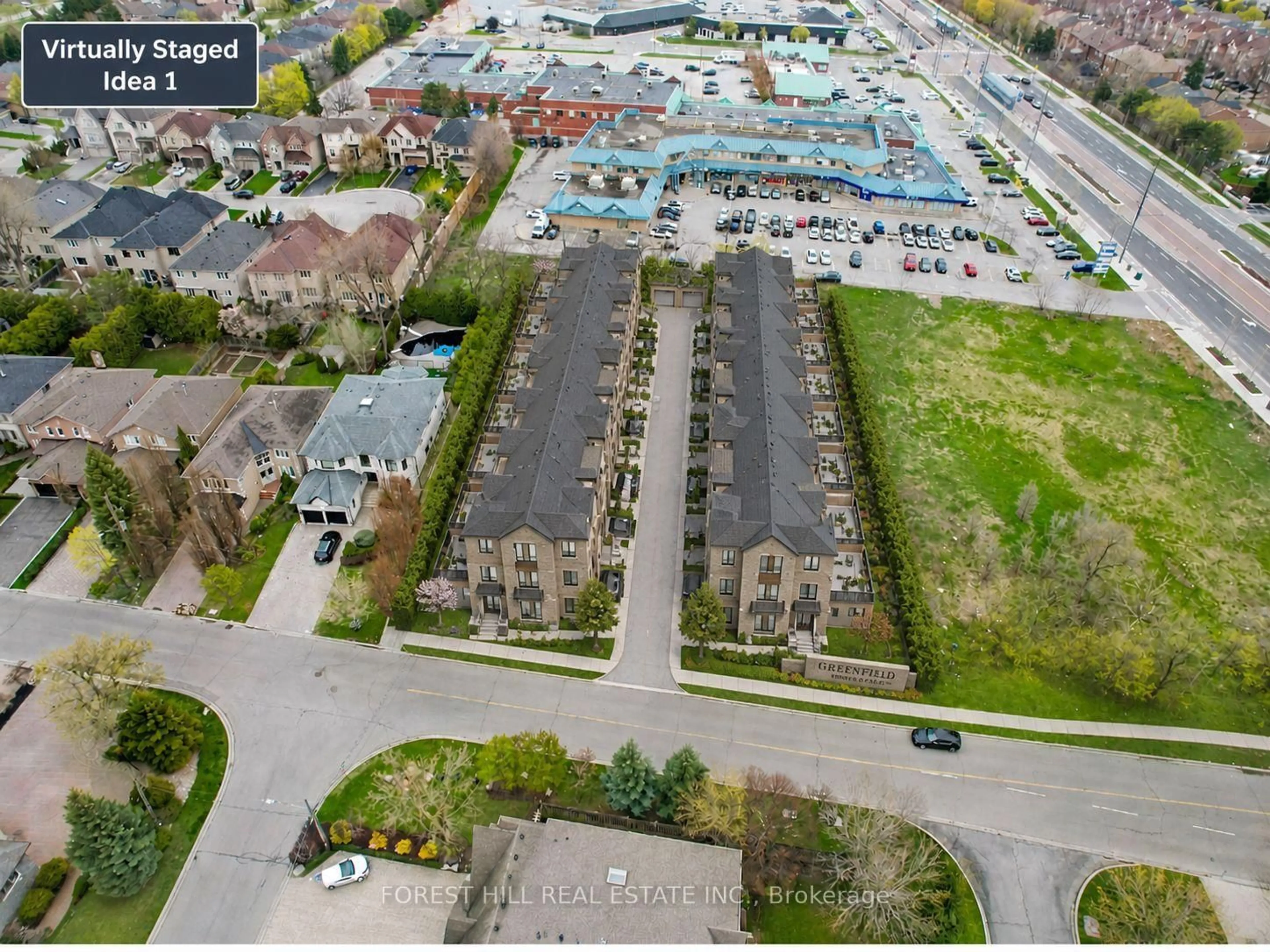 A pic from outside/outdoor area/front of a property/back of a property/a pic from drone, street for 27 Vaughan Blvd, Vaughan Ontario L4J 3N8