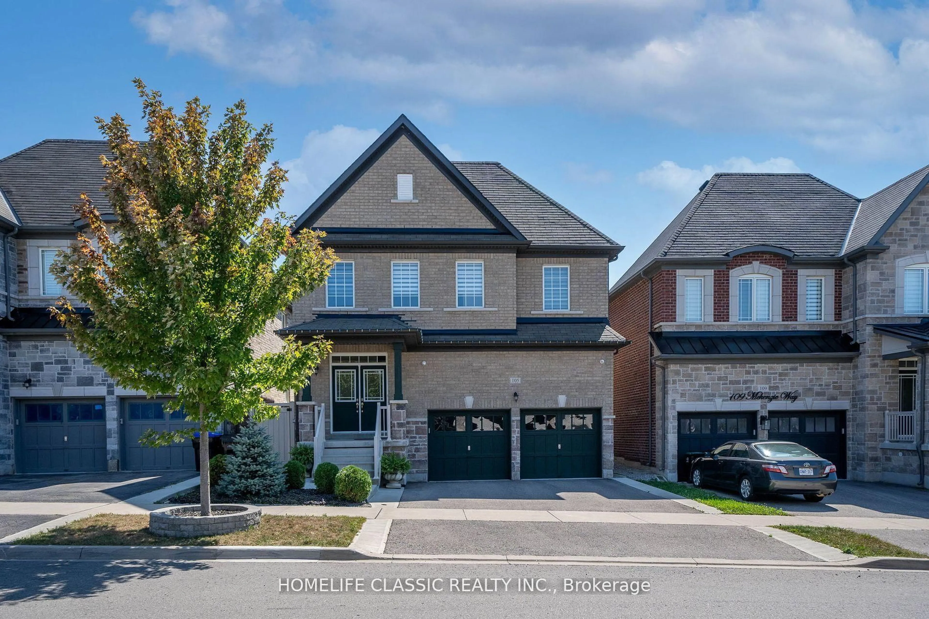 Home with brick exterior material, street for 105 McKenzie Way, Bradford West Gwillimbury Ontario L3Z 4G6