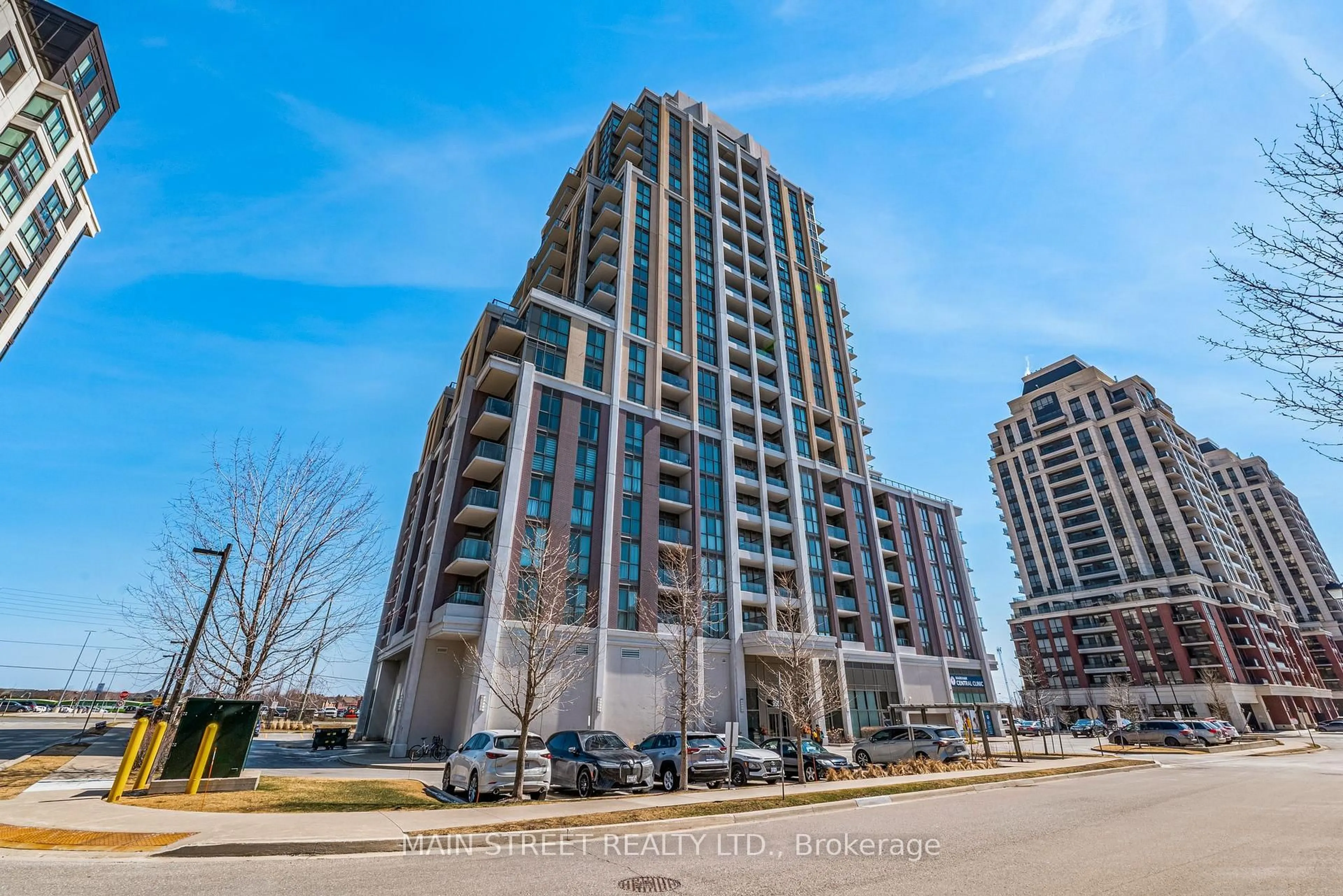 A pic from outside/outdoor area/front of a property/back of a property/a pic from drone, building for 9560 Markham Rd #1006, Markham Ontario L6E 0T9