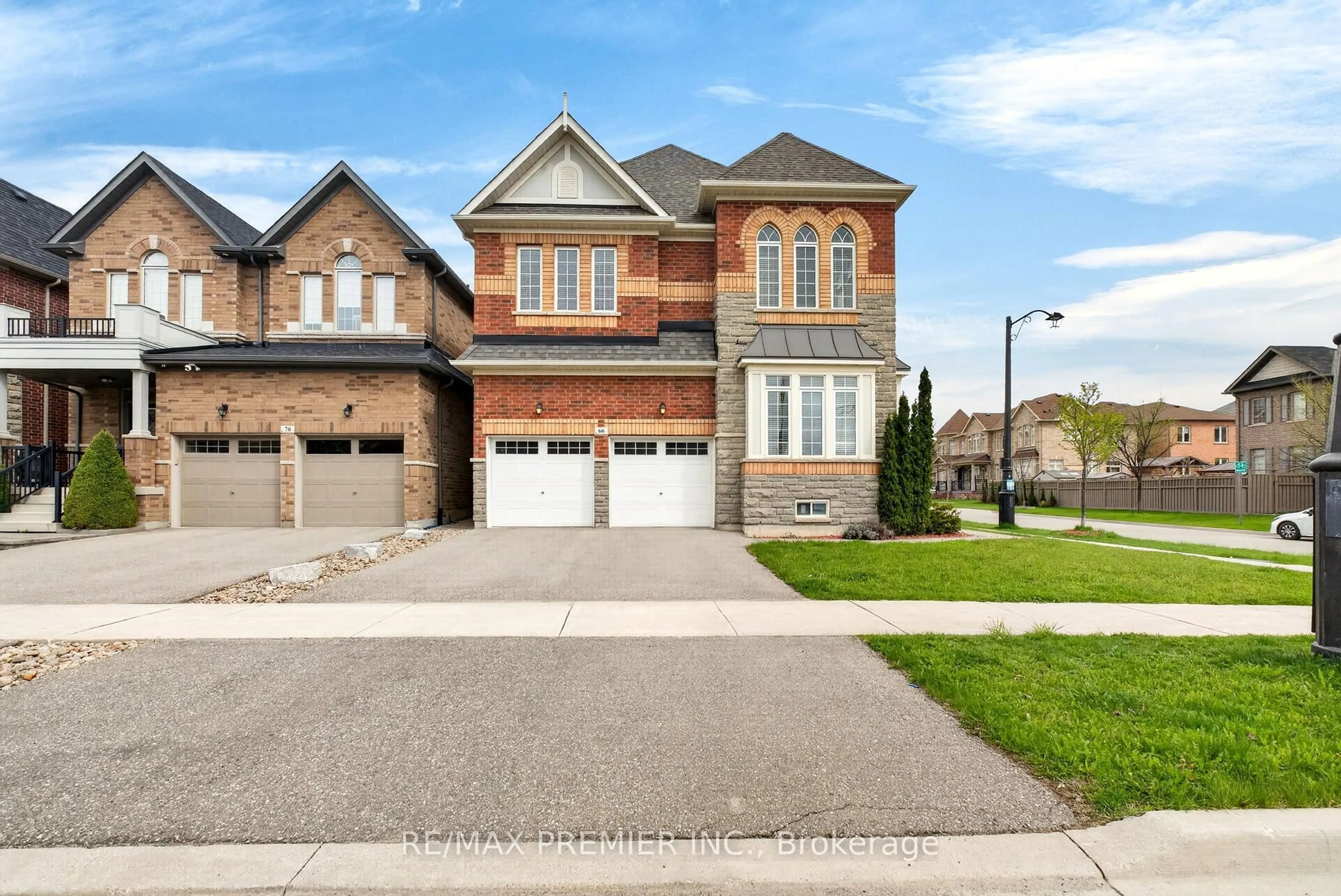 Home with brick exterior material, street for 66 Red Tree Dr, Vaughan Ontario L4H 4H7