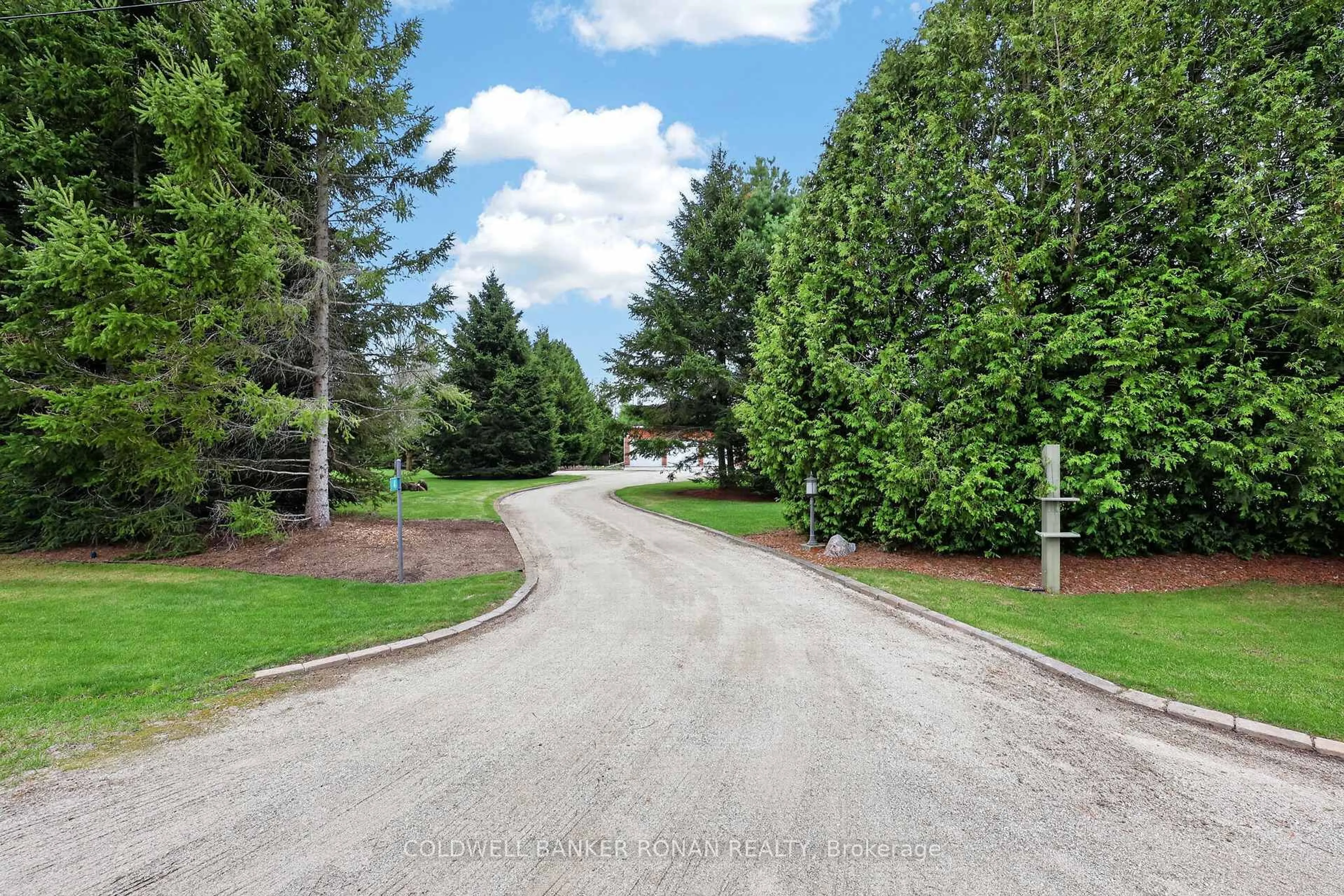 A pic from outside/outdoor area/front of a property/back of a property/a pic from drone, forest/trees view for 4 Tioga Blvd, Adjala-Tosorontio Ontario L0M 1J0