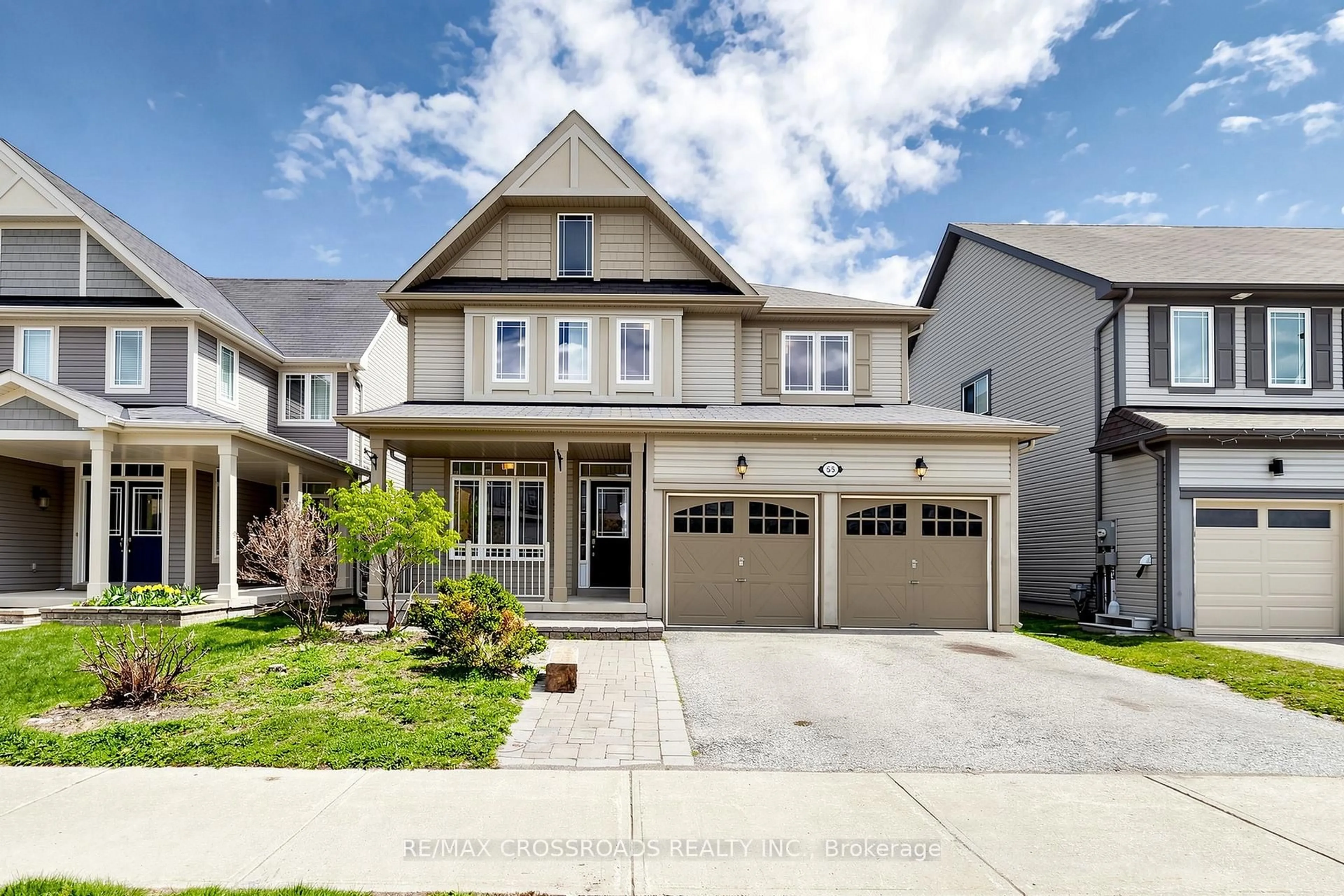 Home with brick exterior material, street for 55 John Link Ave, Georgina Ontario L0E 1R0