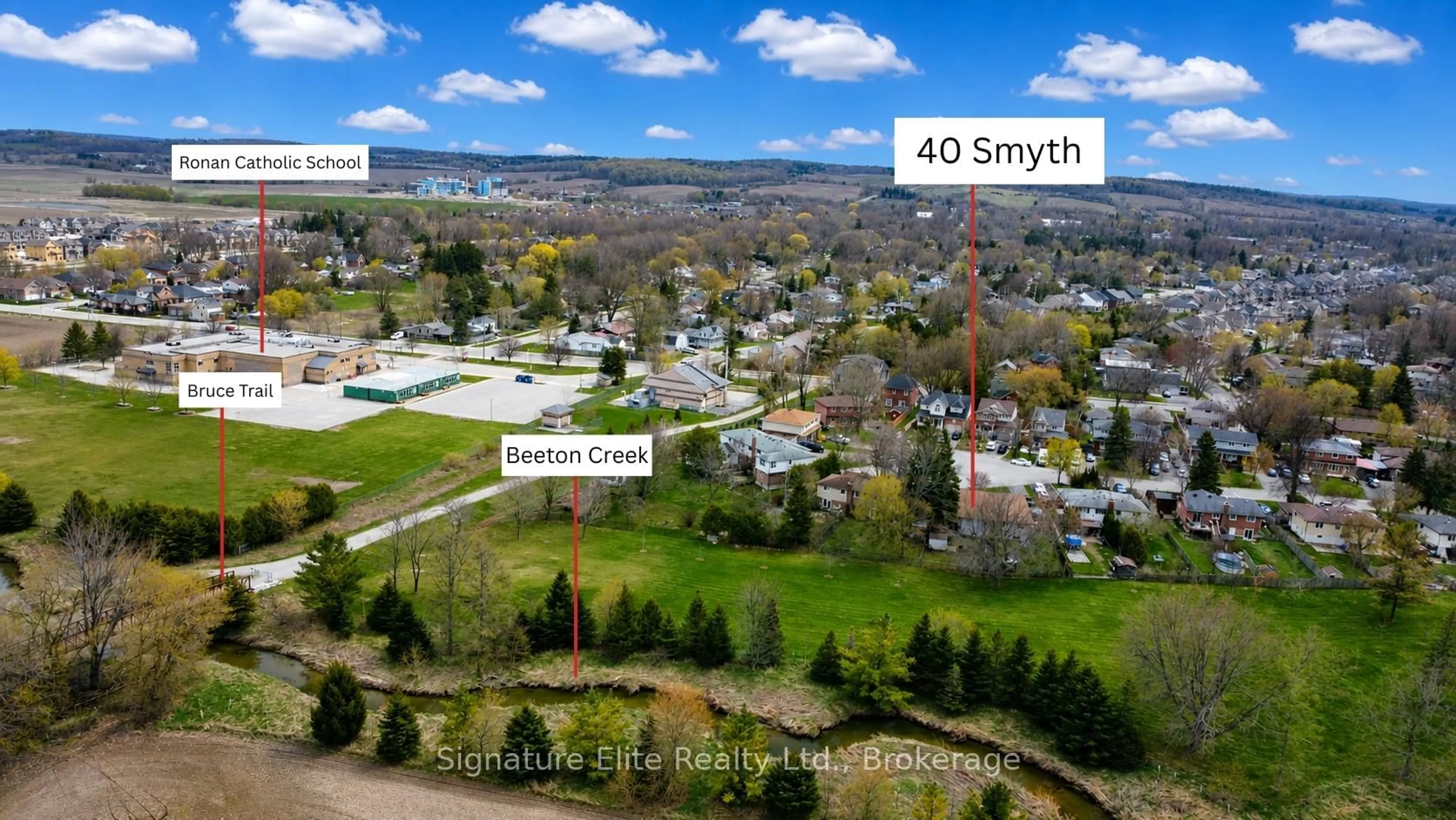 A pic from outside/outdoor area/front of a property/back of a property/a pic from drone, street for 40 Smyth Cres, New Tecumseth Ontario L0G 1A0