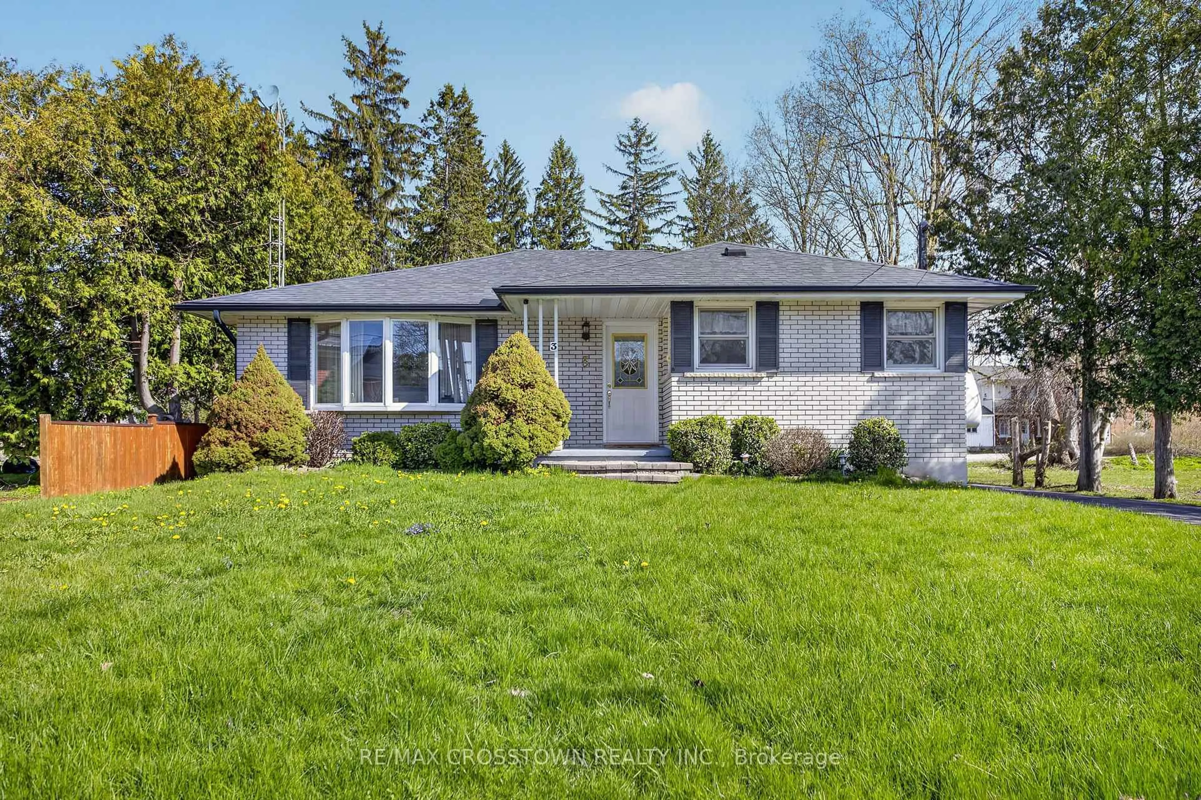 Home with vinyl exterior material, street for 3 Robert St, Essa Ontario L0L 2N0