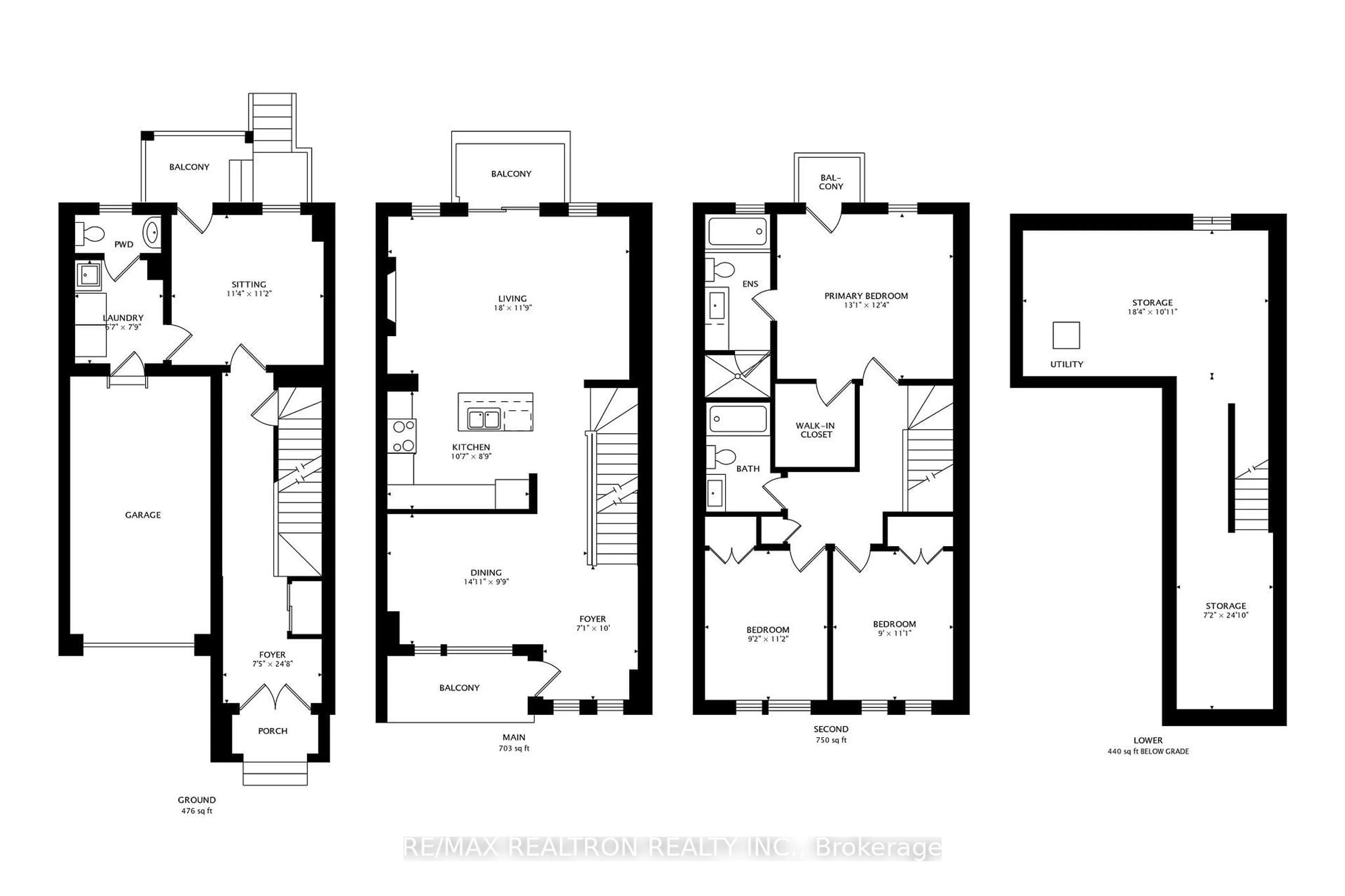 Floor plan for 11 Inverary Cres, Vaughan Ontario L4H 5G8