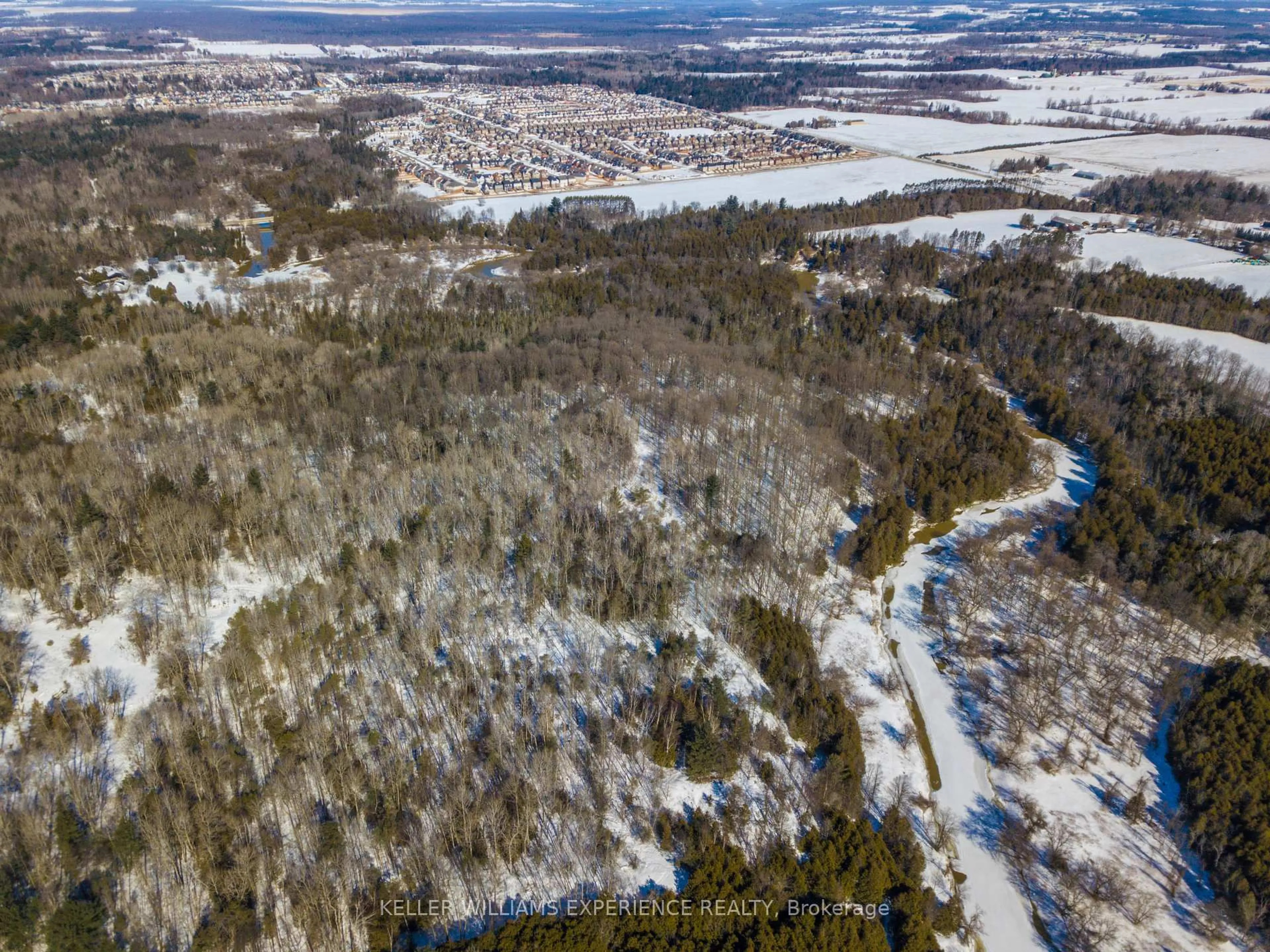 A pic from outside/outdoor area/front of a property/back of a property/a pic from drone, water/lake/river/ocean view for 8137 4th Line, Essa Ontario L3W 0S5