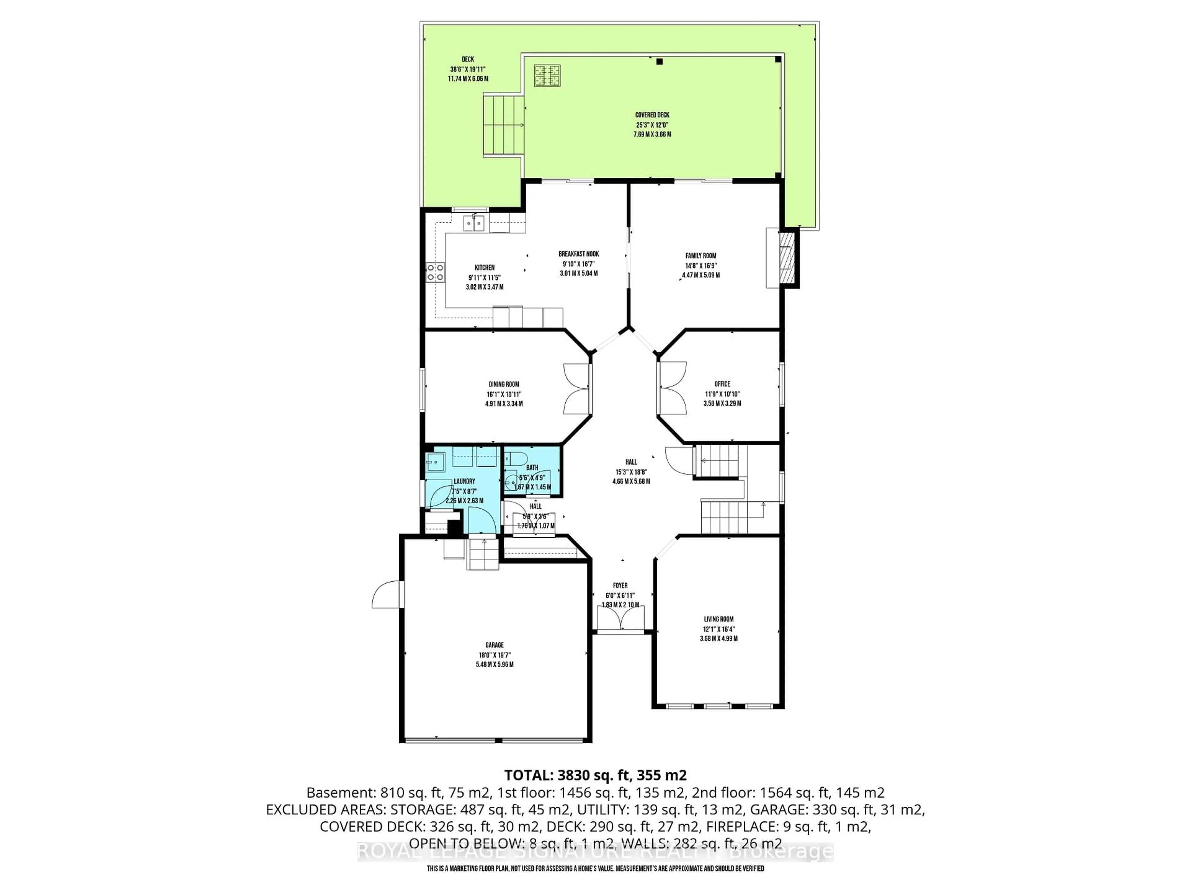 Floor plan for 390 Binns Ave, Newmarket Ontario L3X 1T7