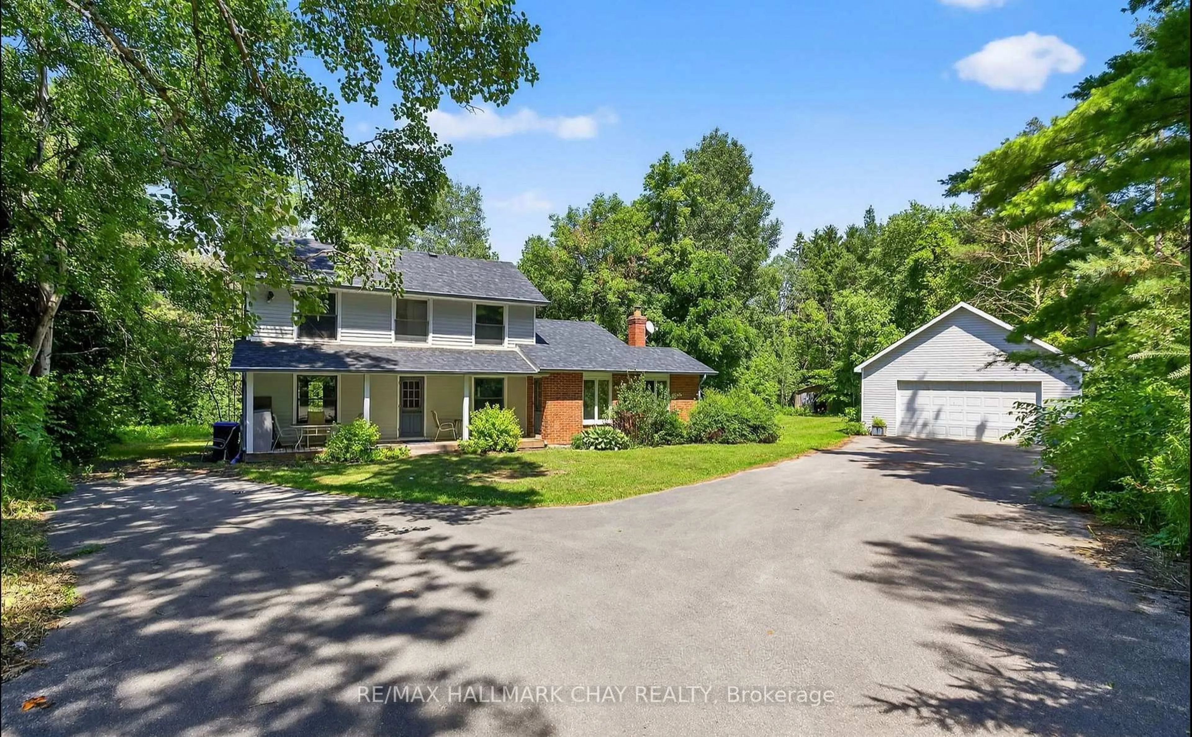 A pic from outside/outdoor area/front of a property/back of a property/a pic from drone, street for 2045 Concession Rd 7, Adjala-Tosorontio Ontario L0G 1W0