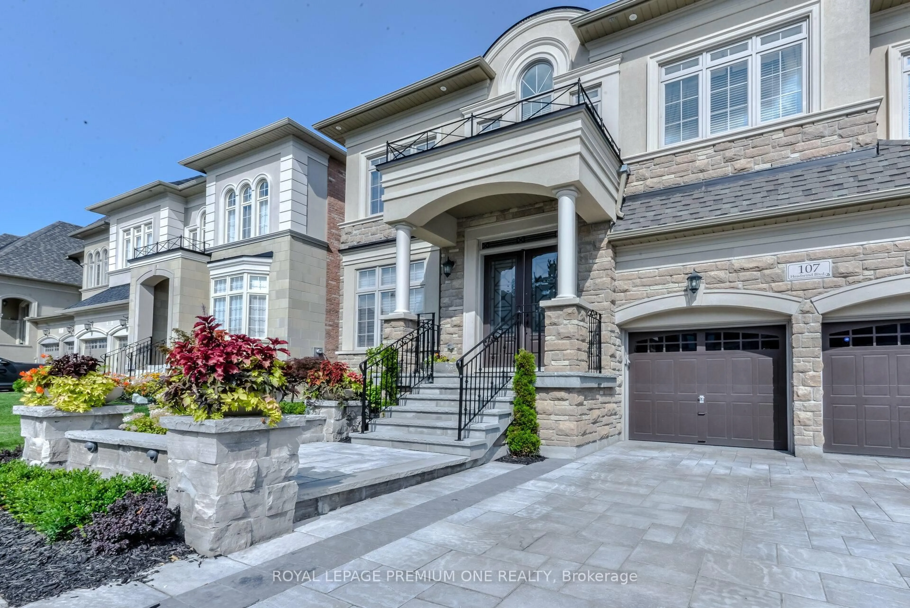 Home with brick exterior material, street for 107 Headwind Blvd, Vaughan Ontario L4H 4C7
