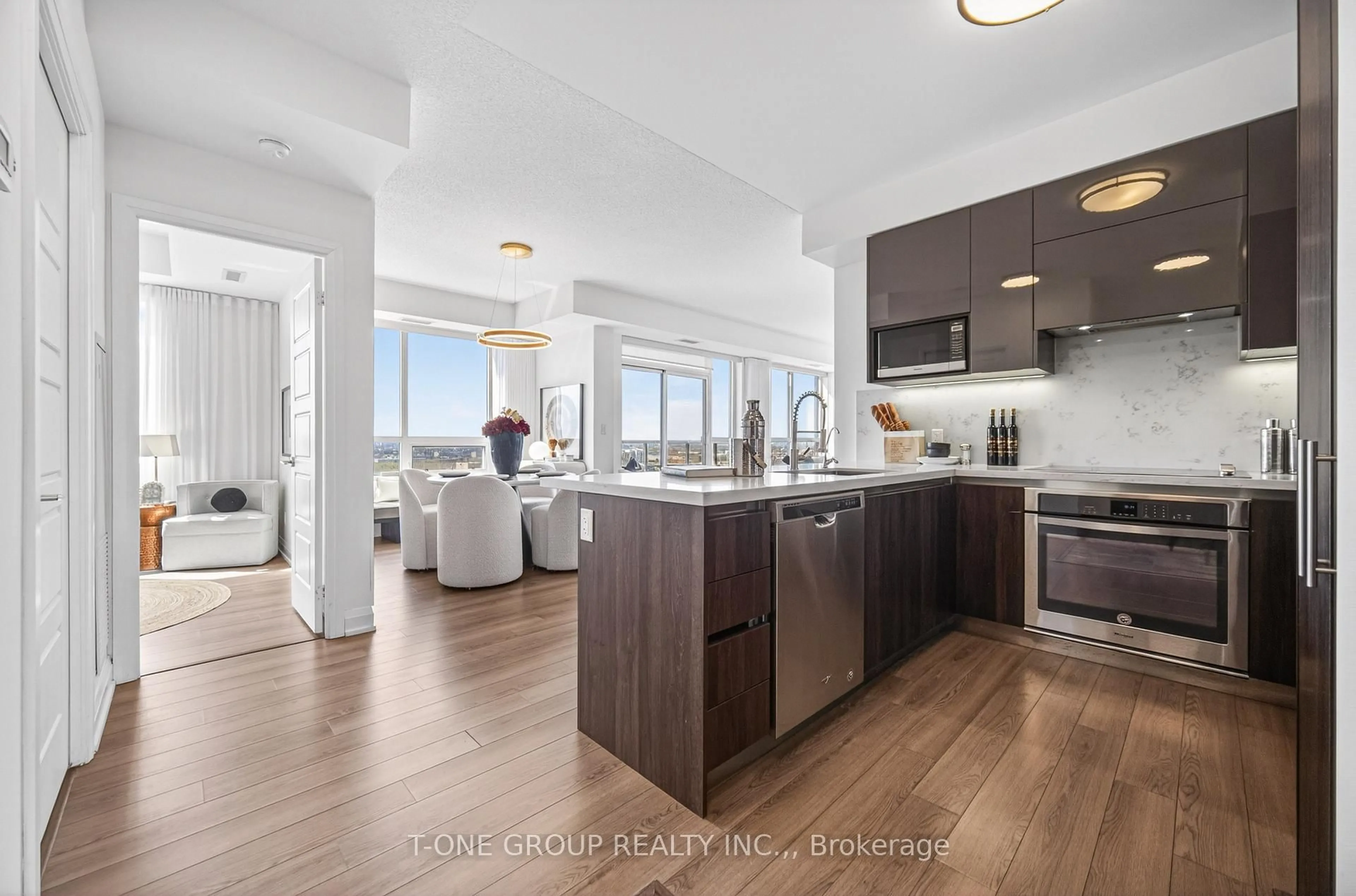Open concept kitchen, unknown for 15 Water Walk Dr #2608, Markham Ontario L6G 0G2