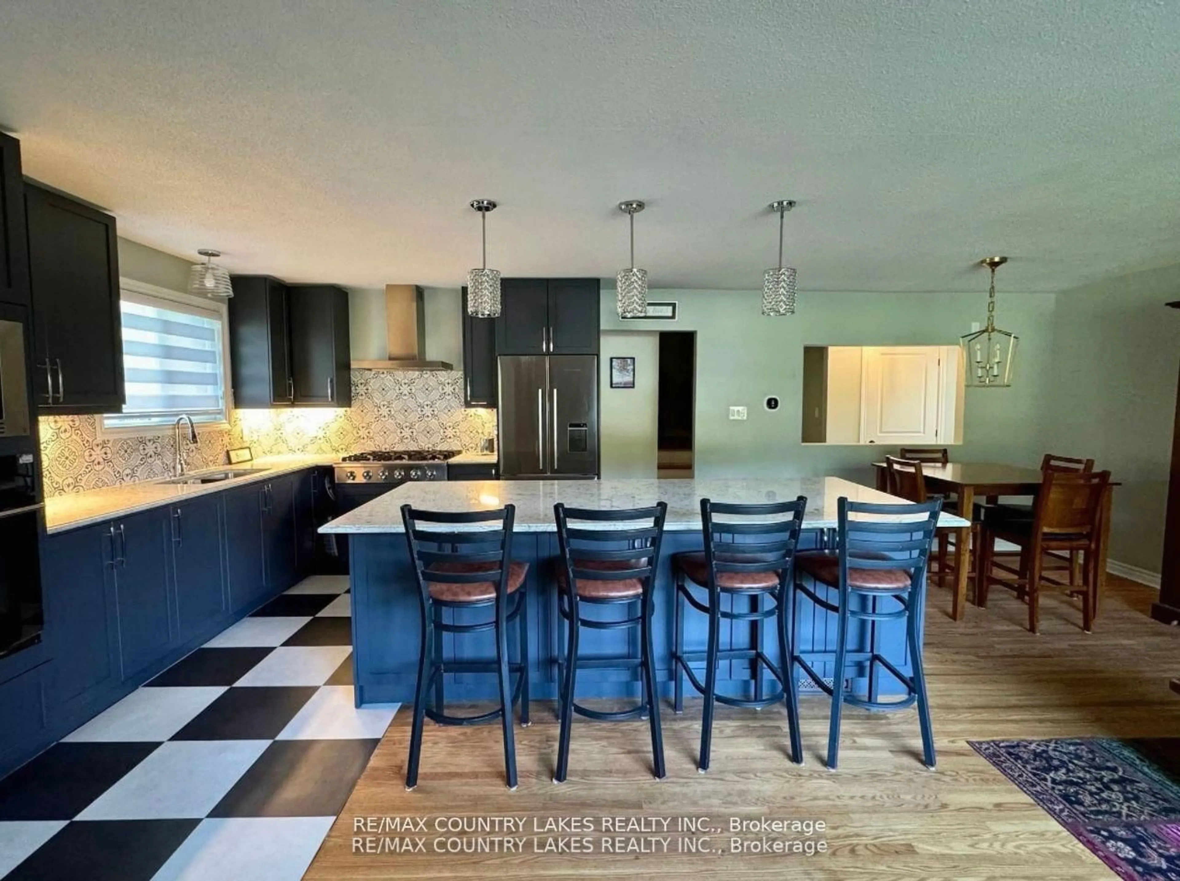 Open concept kitchen, ceramic/tile floor for 59 Third St, Brock Ontario L0K 1A0