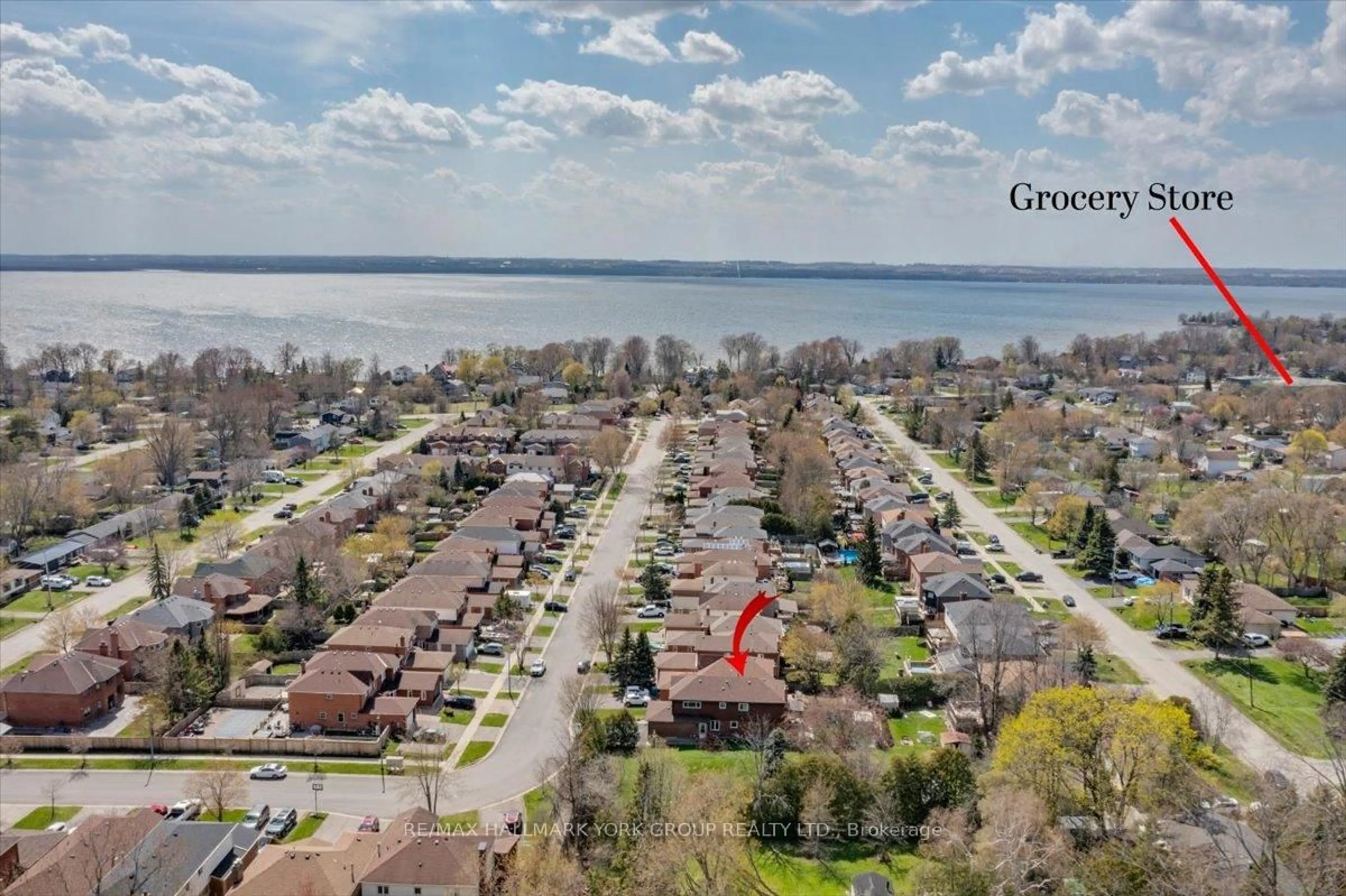 A pic from outside/outdoor area/front of a property/back of a property/a pic from drone, water/lake/river/ocean view for 20 Sunbird Blvd, Georgina Ontario L4P 3R9