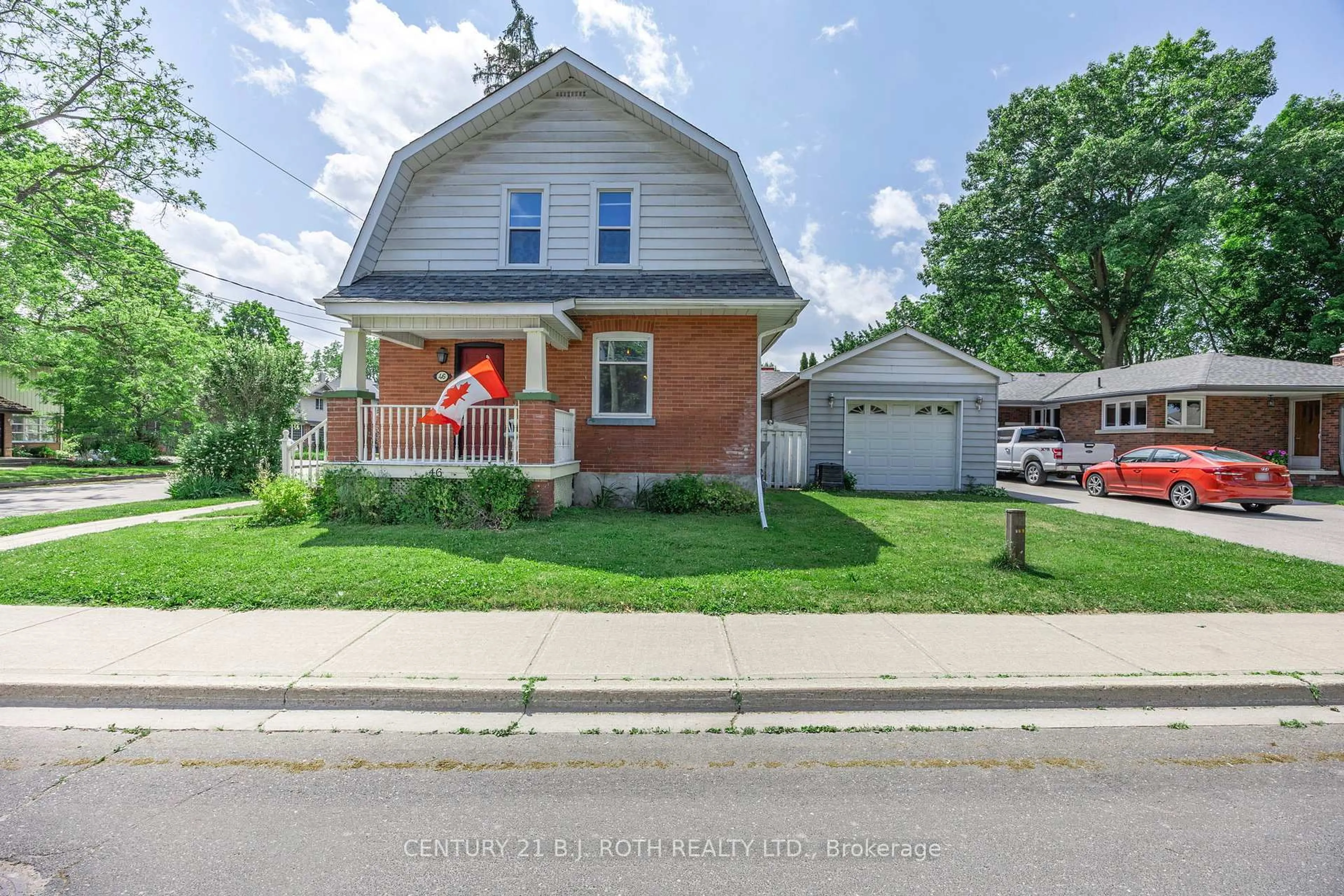 Home with brick exterior material, street for 46 Church St, New Tecumseth Ontario L9R 1G9